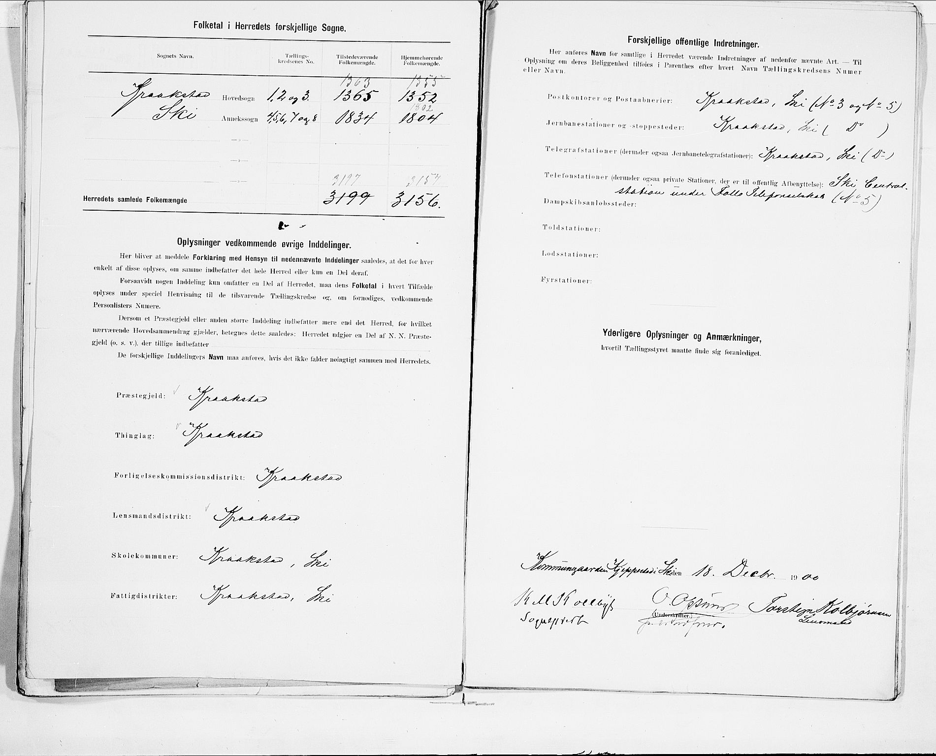 SAO, 1900 census for Kråkstad, 1900, p. 3