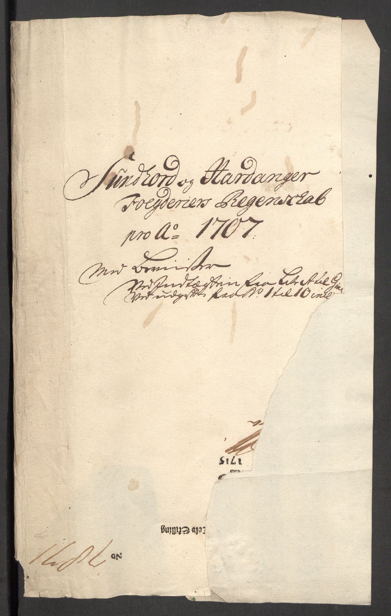 Rentekammeret inntil 1814, Reviderte regnskaper, Fogderegnskap, RA/EA-4092/R48/L2984: Fogderegnskap Sunnhordland og Hardanger, 1706-1707, p. 304
