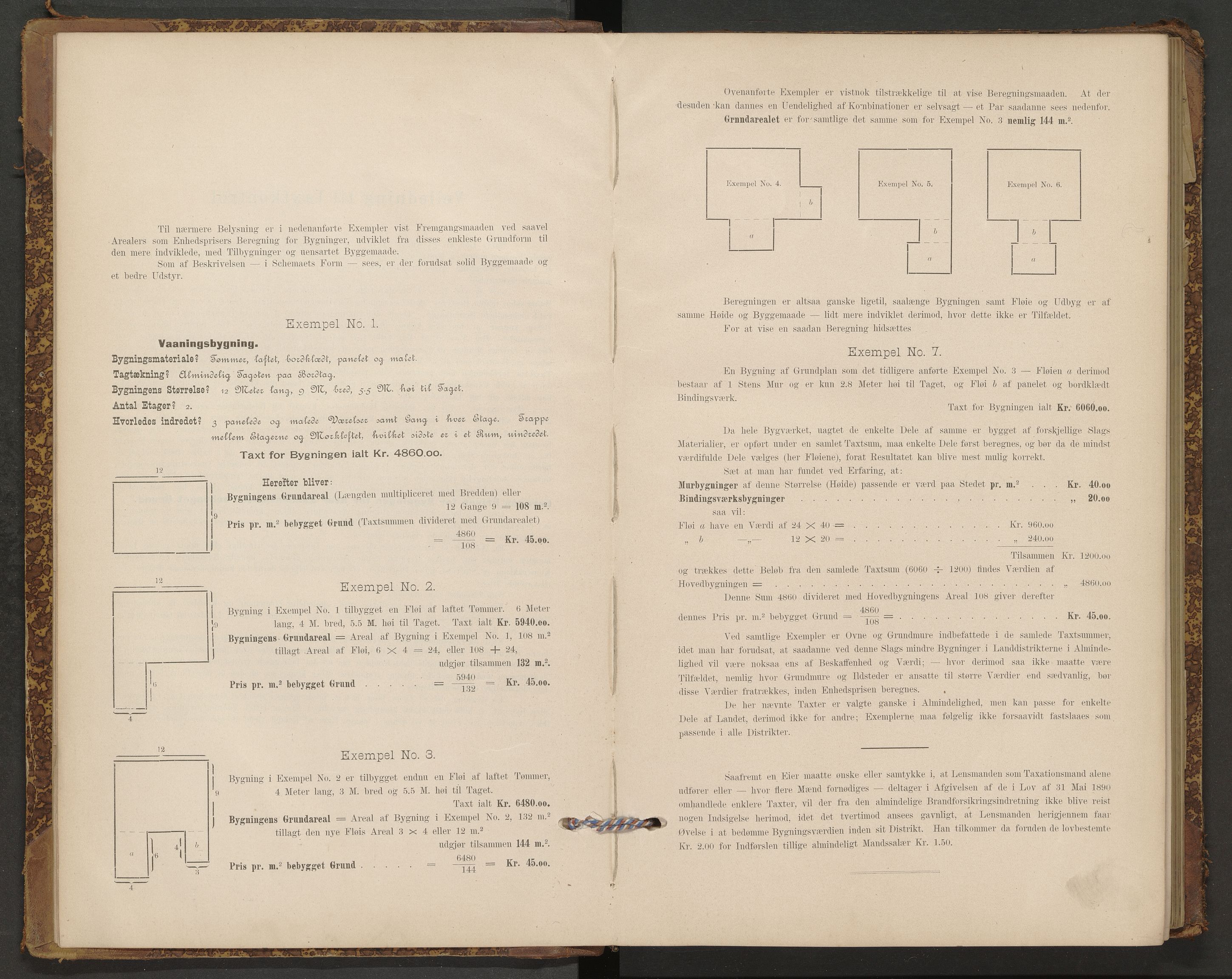 Haug og Bakke lensmannskontor, AV/SAKO-A-511/Y/Yb/Ybb/L0001: Skjematakstprotokoll, Øvre Eiker, 1895-1909