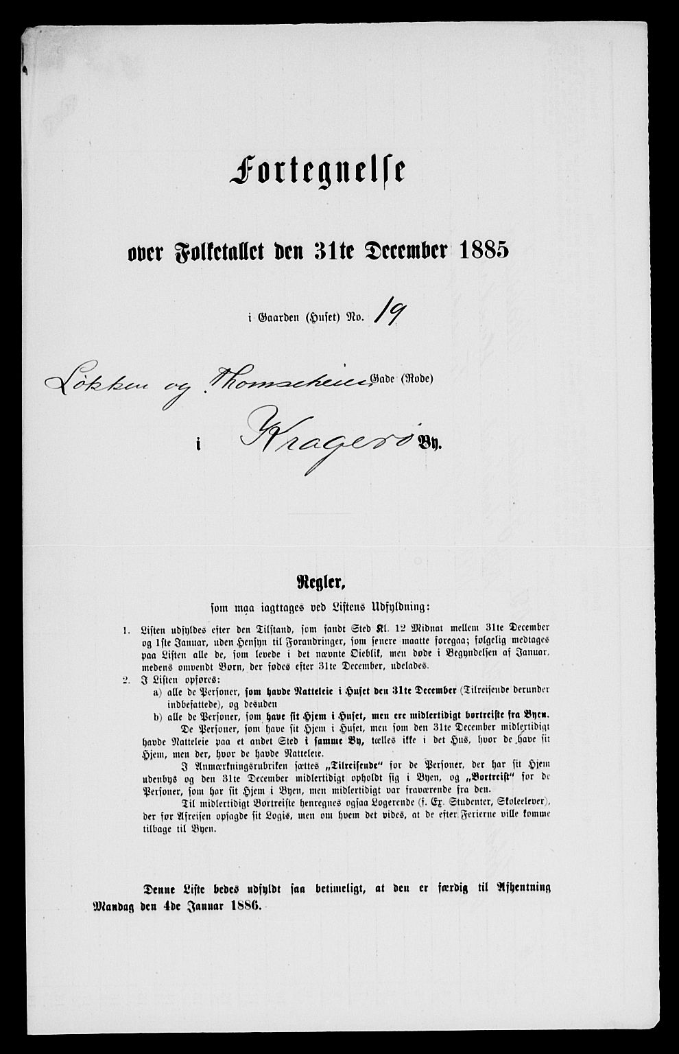 SAKO, 1885 census for 0801 Kragerø, 1885, p. 691