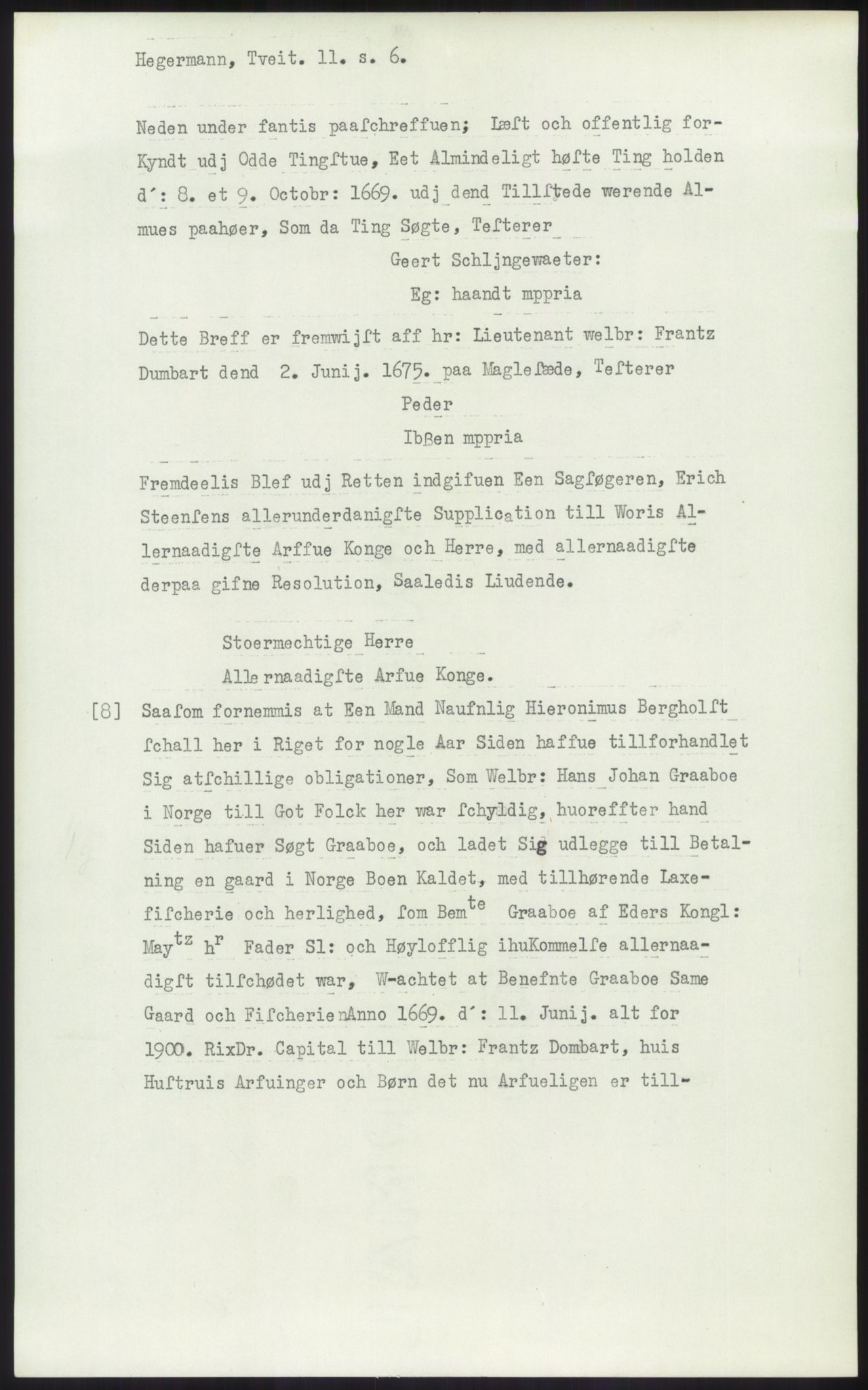 Samlinger til kildeutgivelse, Diplomavskriftsamlingen, RA/EA-4053/H/Ha, p. 1462