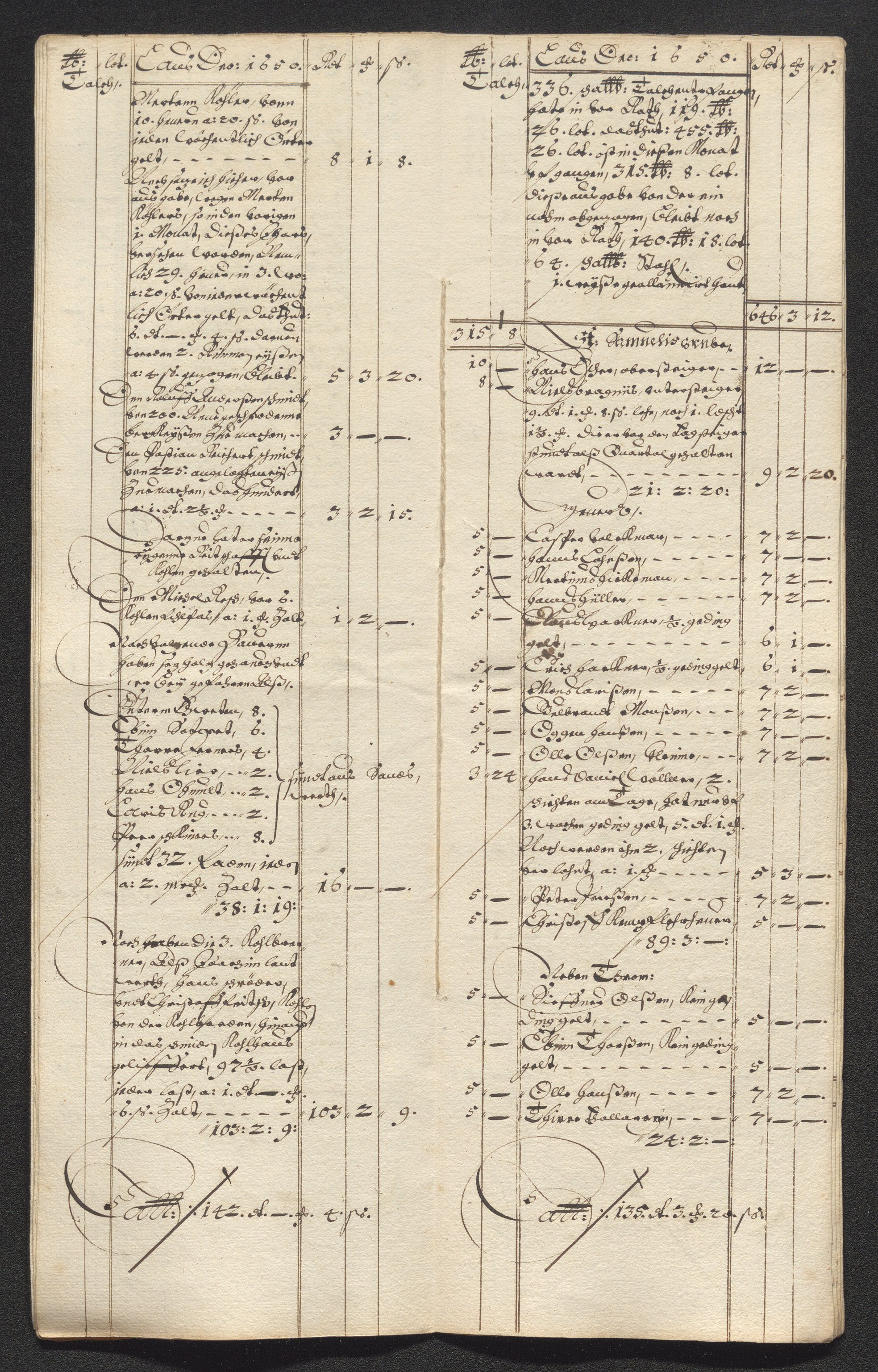 Kongsberg Sølvverk 1623-1816, SAKO/EA-3135/001/D/Dc/Dcd/L0024: Utgiftsregnskap for gruver m.m. , 1650, p. 32