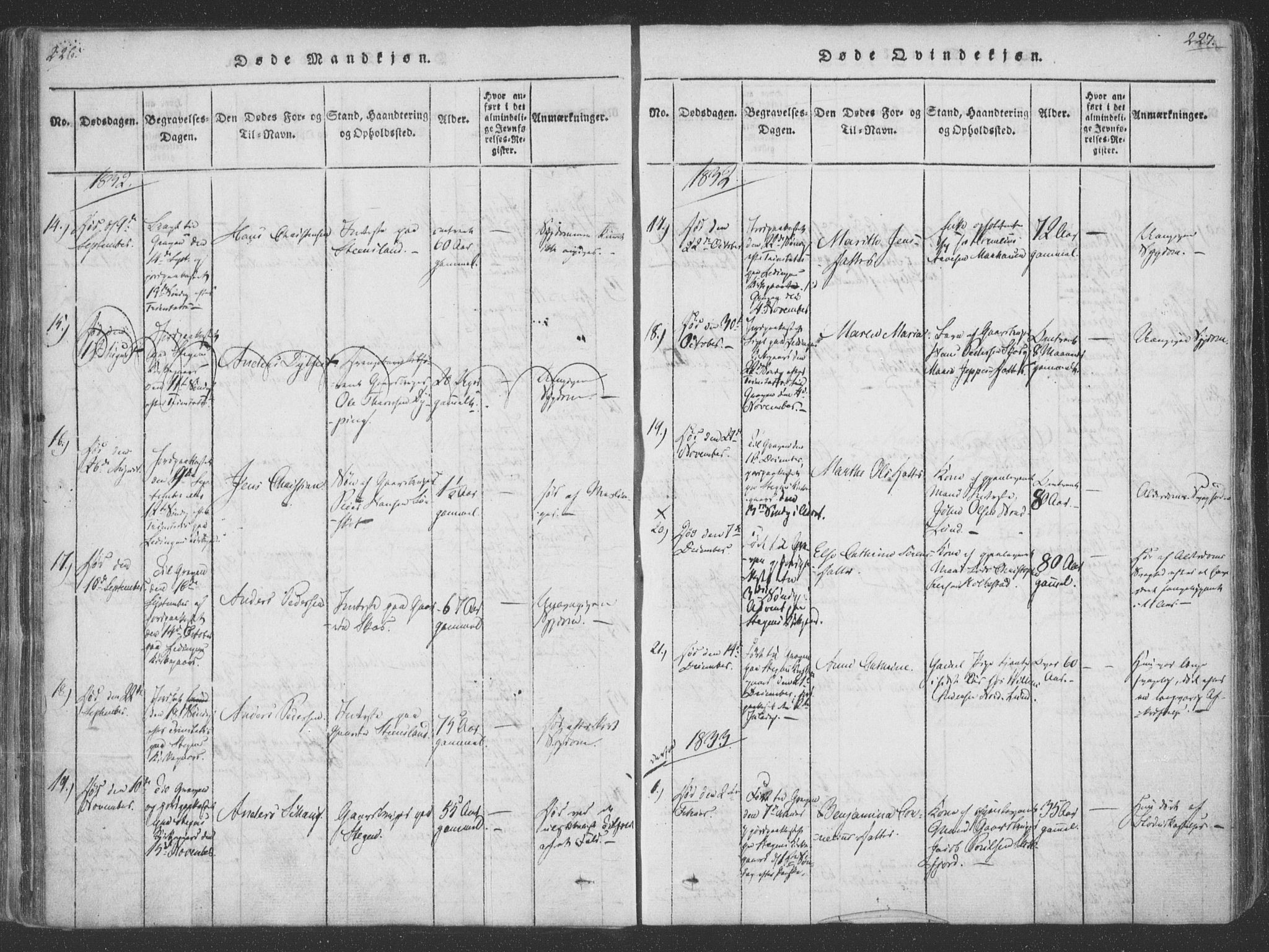 Ministerialprotokoller, klokkerbøker og fødselsregistre - Nordland, AV/SAT-A-1459/855/L0798: Parish register (official) no. 855A06, 1821-1835, p. 226-227