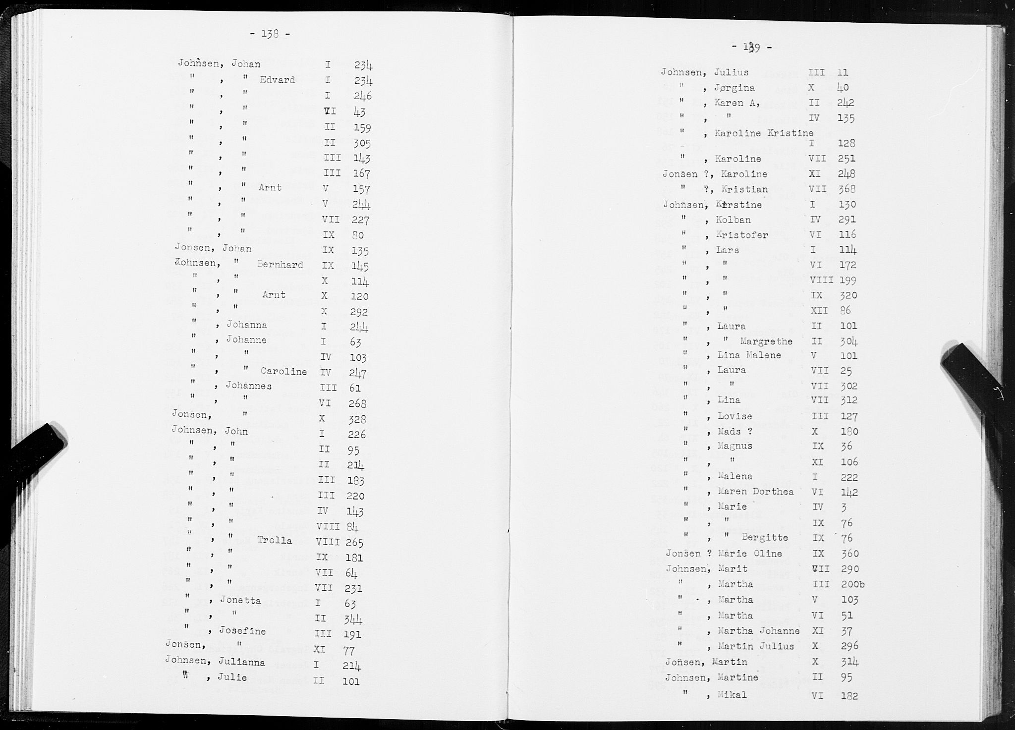 SAT, 1875 census for 1601 Trondheim, 1875, p. 138-139