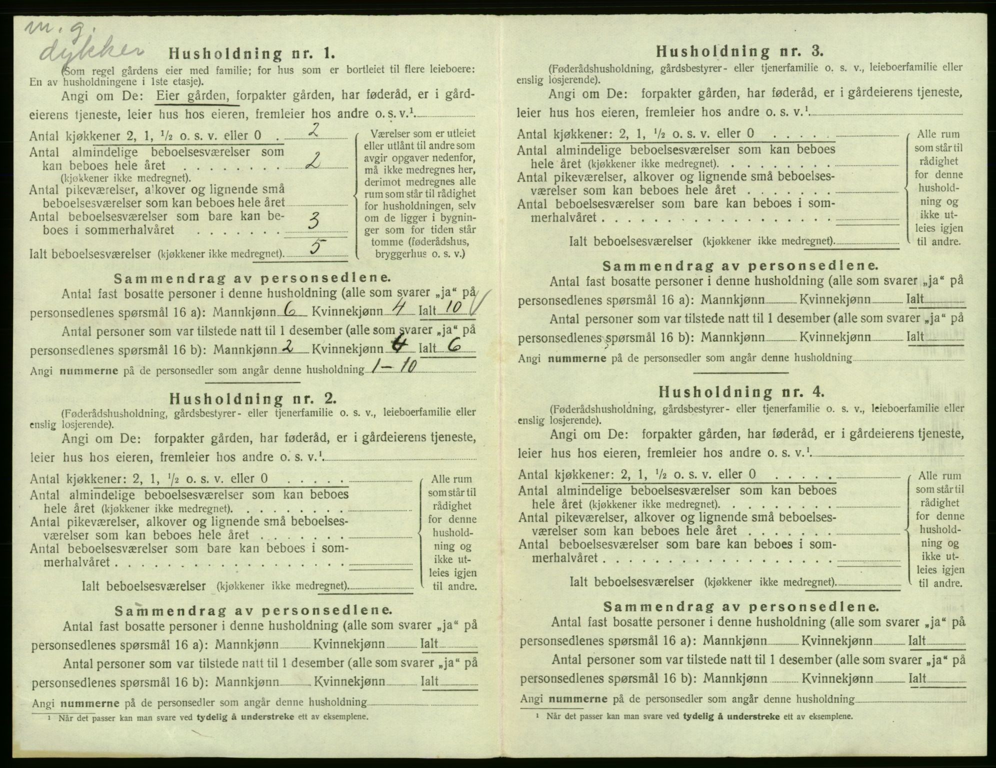 SAB, 1920 census for Fitjar, 1920, p. 513