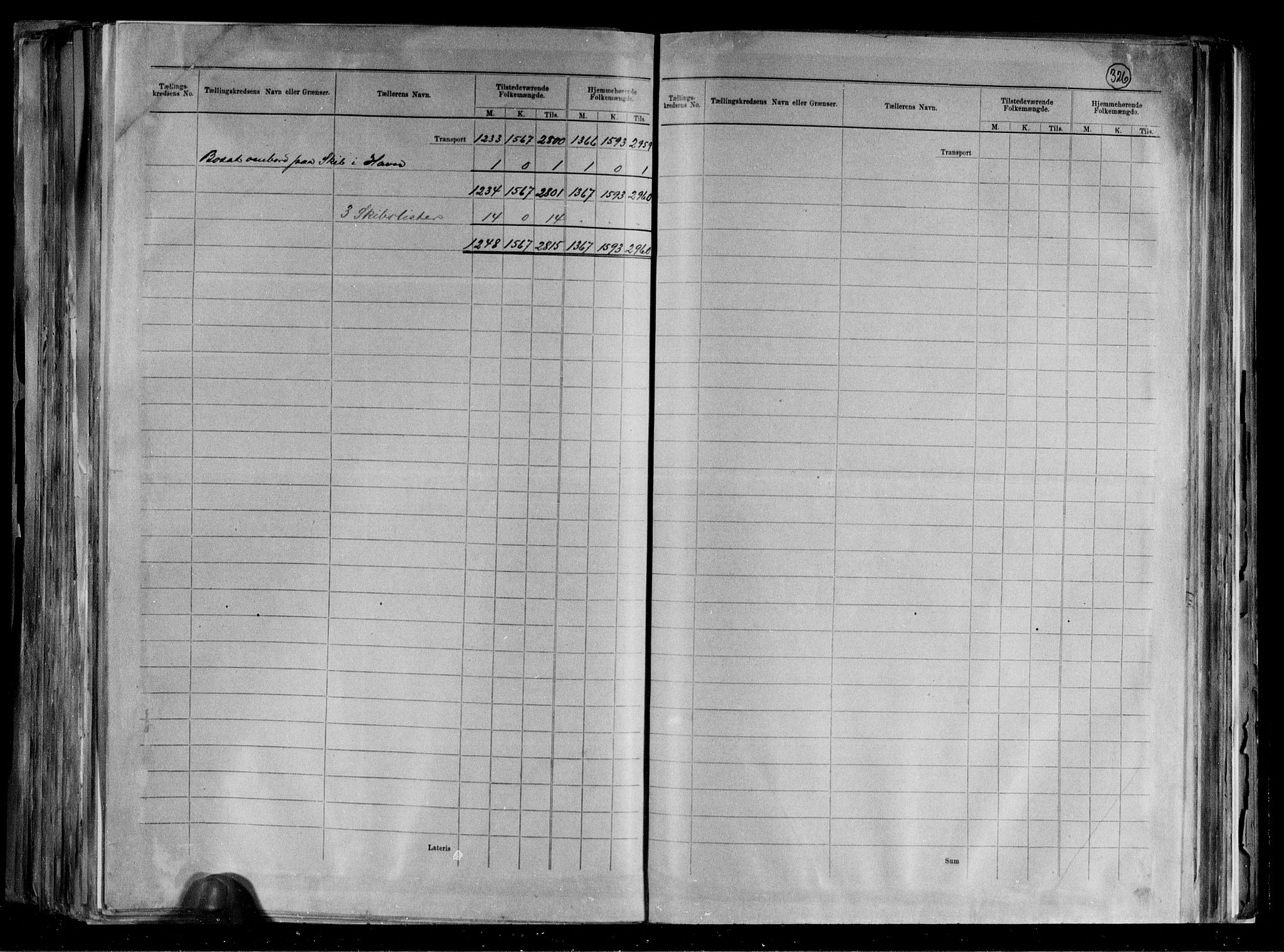 RA, 1891 census for 1101 Egersund, 1891, p. 3