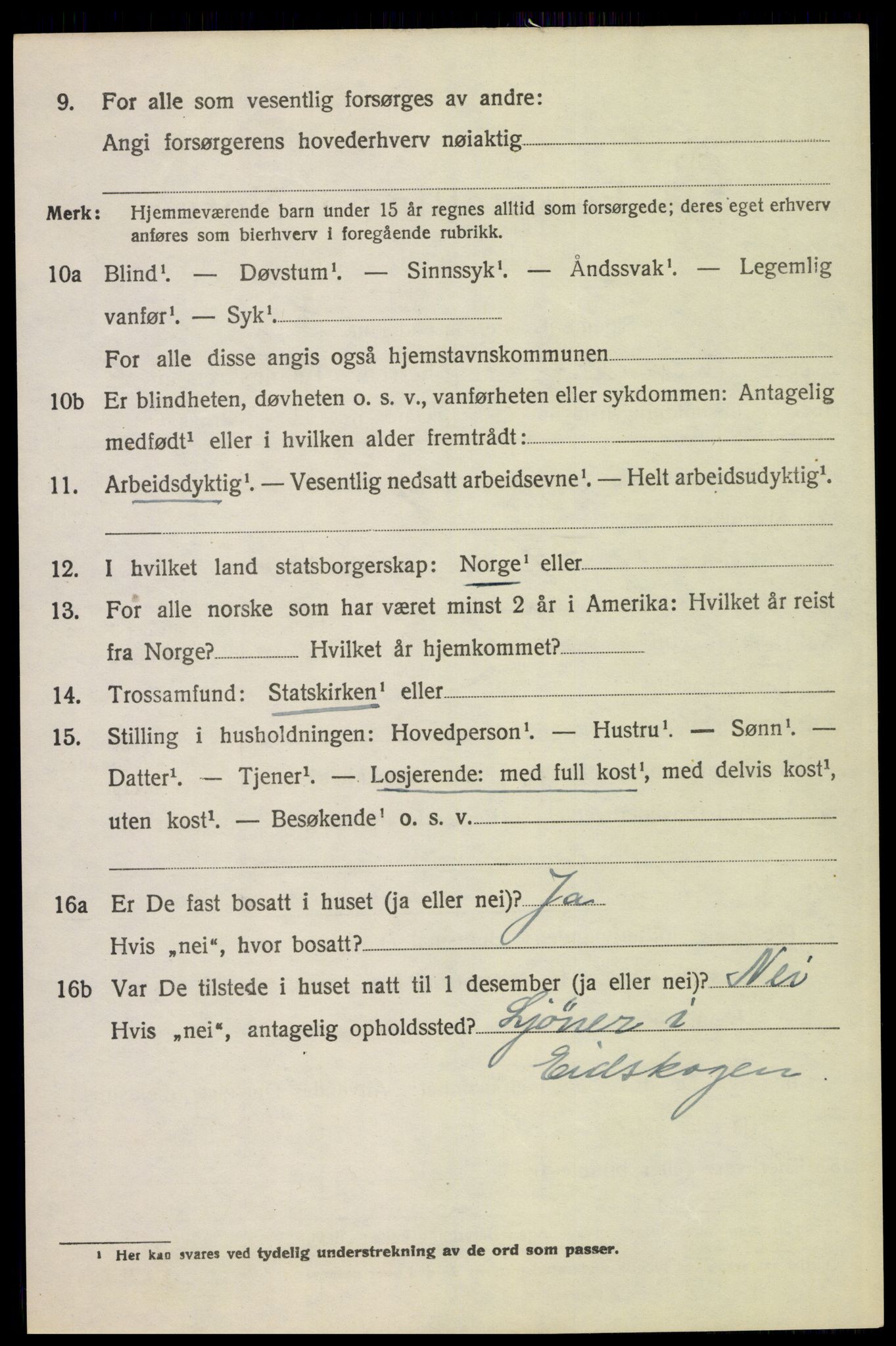 SAH, 1920 census for Eidskog, 1920, p. 6530