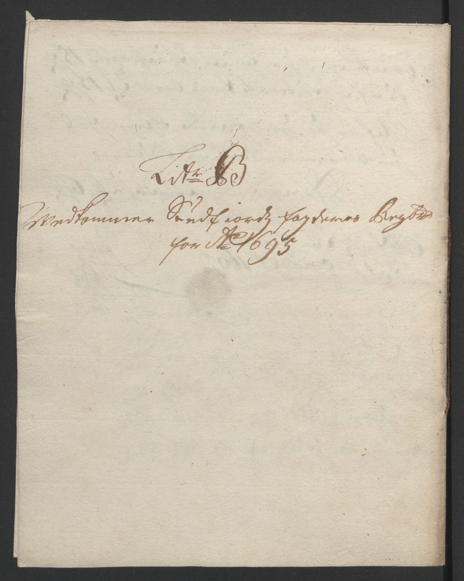 Rentekammeret inntil 1814, Reviderte regnskaper, Fogderegnskap, AV/RA-EA-4092/R53/L3422: Fogderegnskap Sunn- og Nordfjord, 1695-1696, p. 66