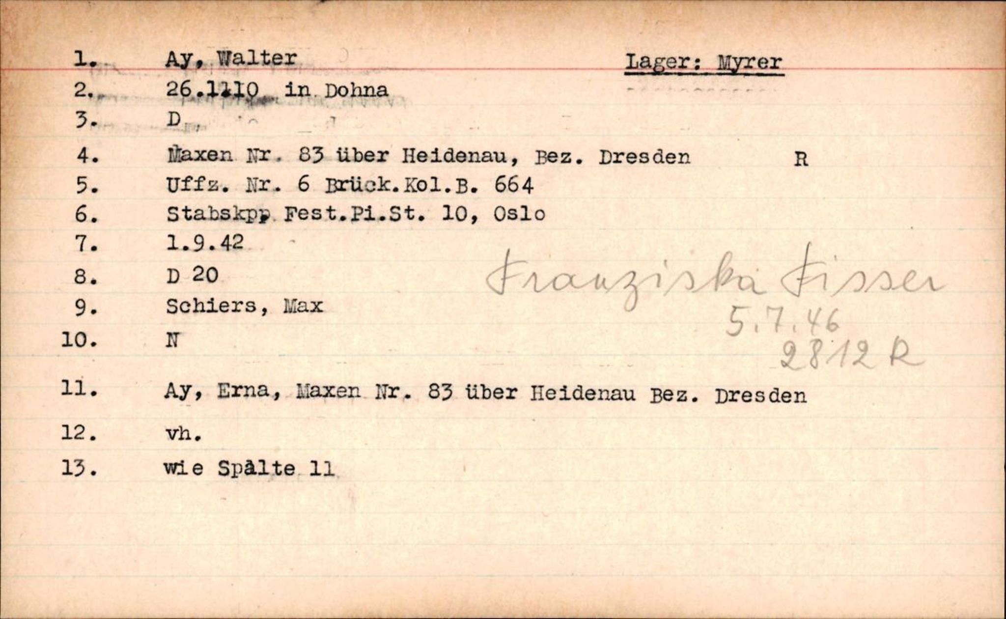 Hjemsendte tyskere , RA/RAFA-6487/D/Db/L0006: Adam-Zimmerman + Ableiter-Barta, 1945-1947, p. 792