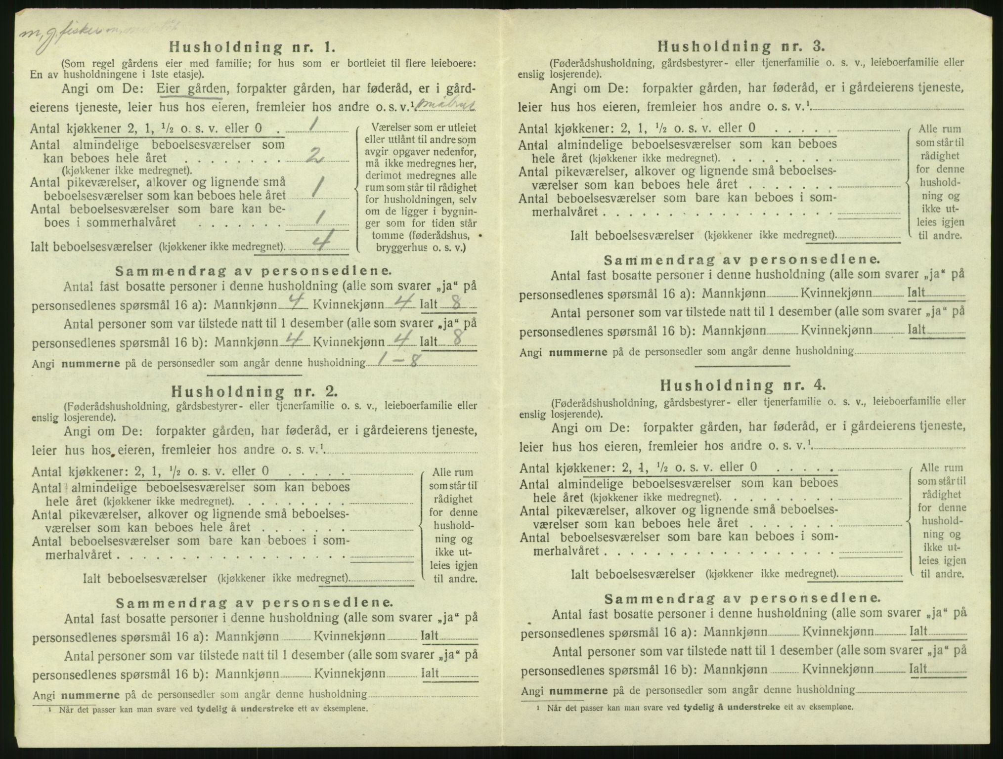 SAT, 1920 census for Aukra, 1920, p. 824