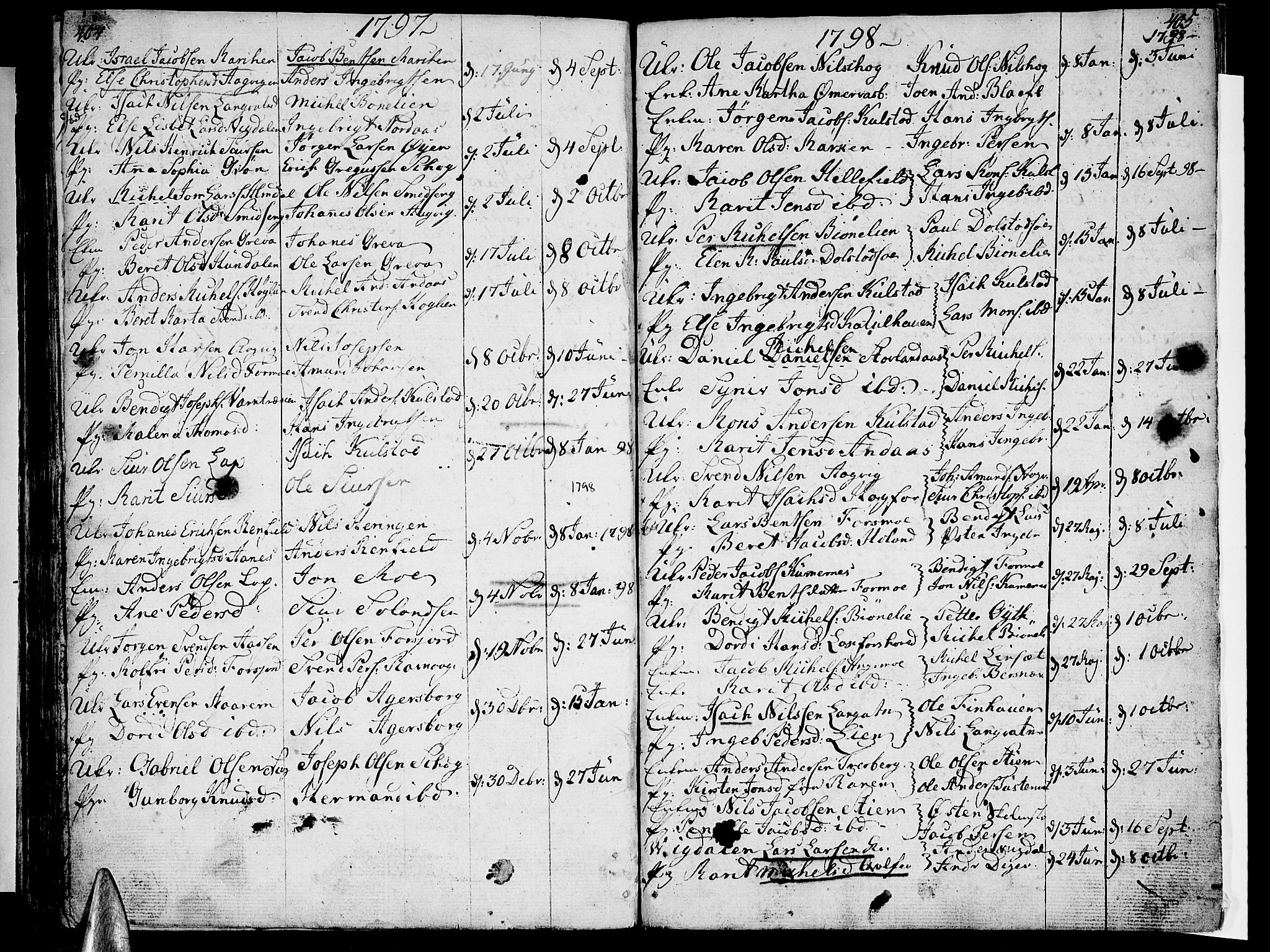 Ministerialprotokoller, klokkerbøker og fødselsregistre - Nordland, SAT/A-1459/820/L0286: Parish register (official) no. 820A07, 1780-1799, p. 404-405