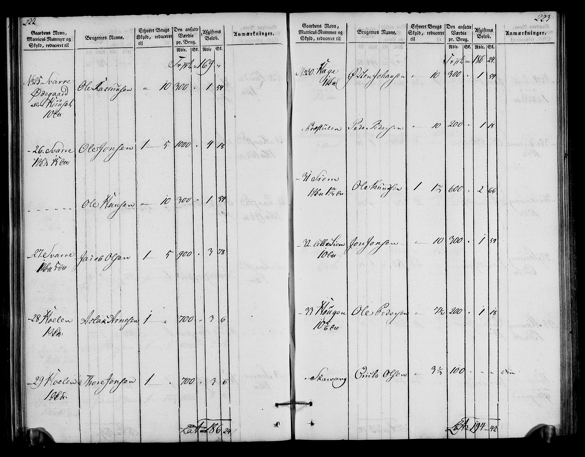 Rentekammeret inntil 1814, Realistisk ordnet avdeling, AV/RA-EA-4070/N/Ne/Nea/L0040: Gudbrandsdalen fogderi. Oppebørselsregister, 1803-1804, p. 116