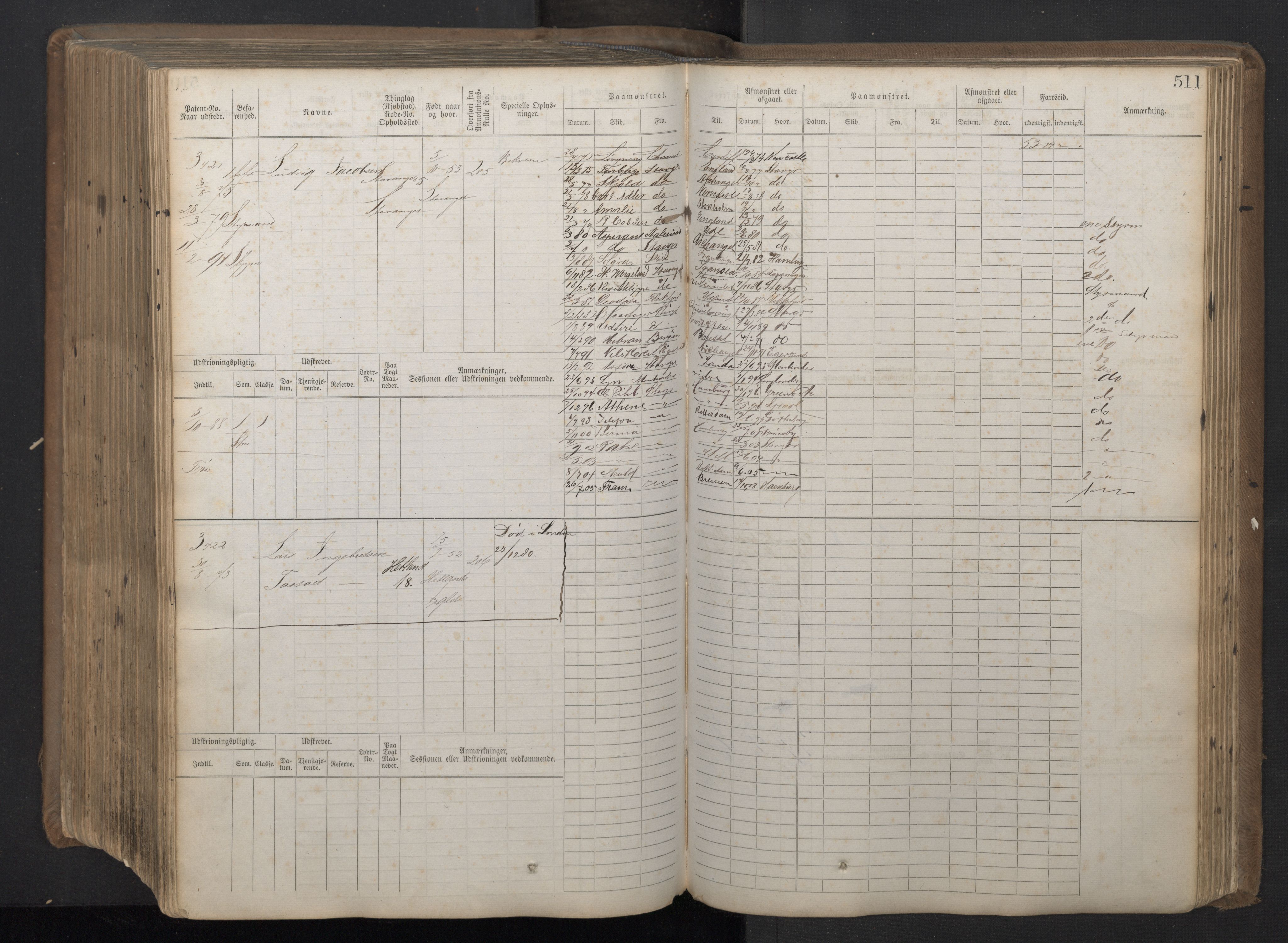 Stavanger sjømannskontor, AV/SAST-A-102006/F/Fb/Fbb/L0018: Sjøfartshovedrulle patnentnr. 2402-3602 (dublett), 1869, p. 515