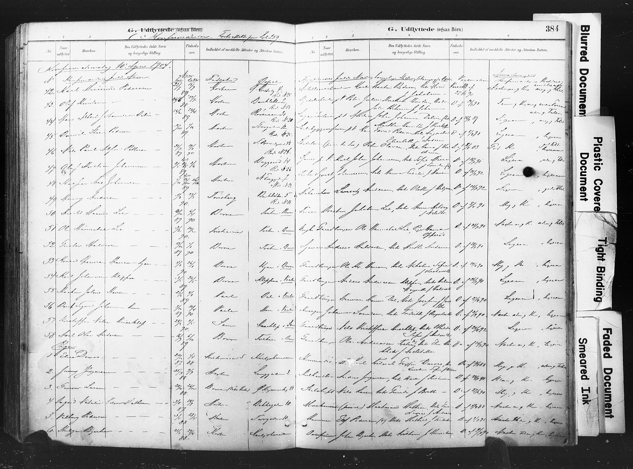 Horten kirkebøker, AV/SAKO-A-348/F/Fa/L0005: Parish register (official) no. 5, 1896-1904, p. 384