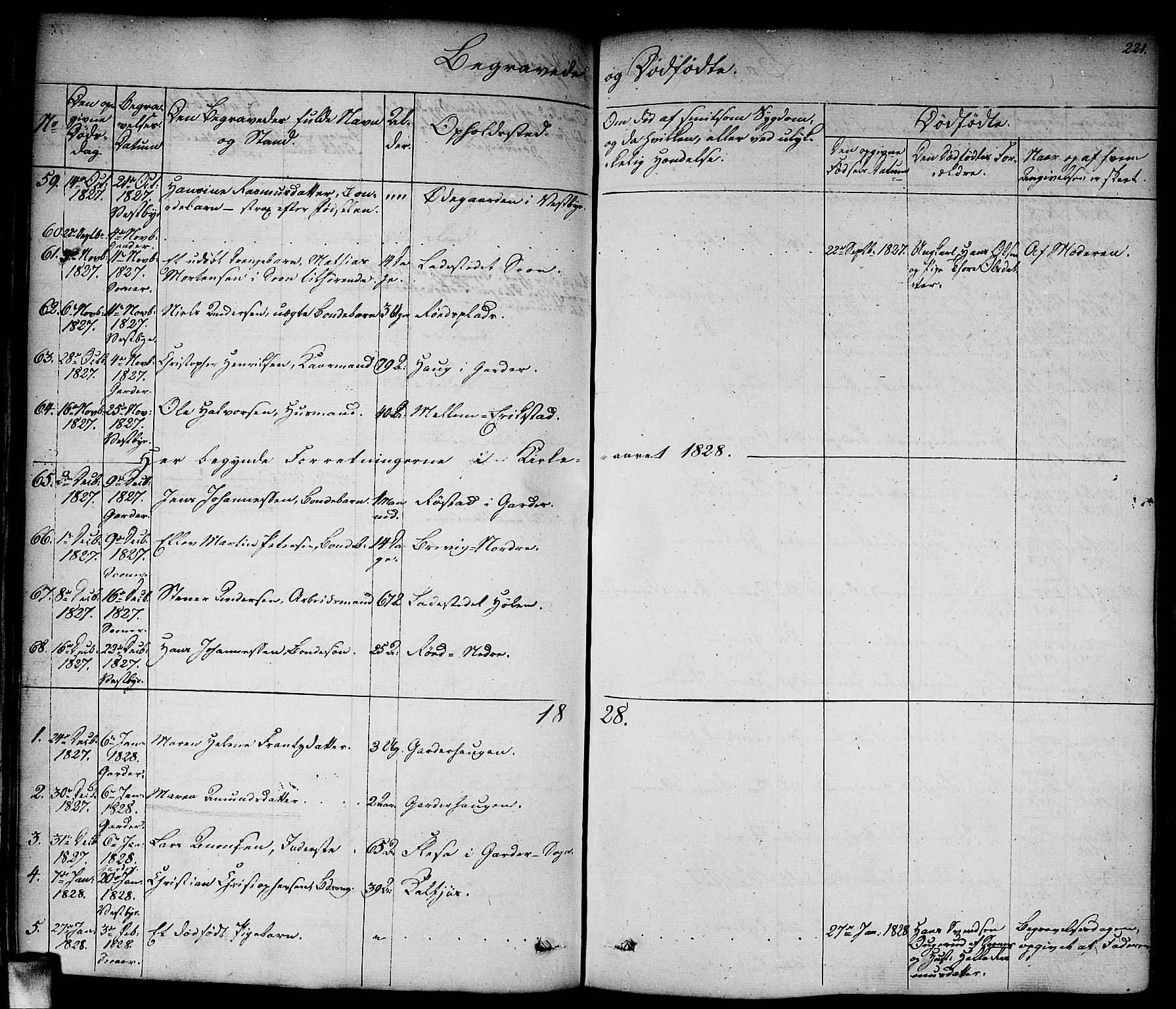 Vestby prestekontor Kirkebøker, AV/SAO-A-10893/F/Fa/L0006: Parish register (official) no. I 6, 1827-1849, p. 221