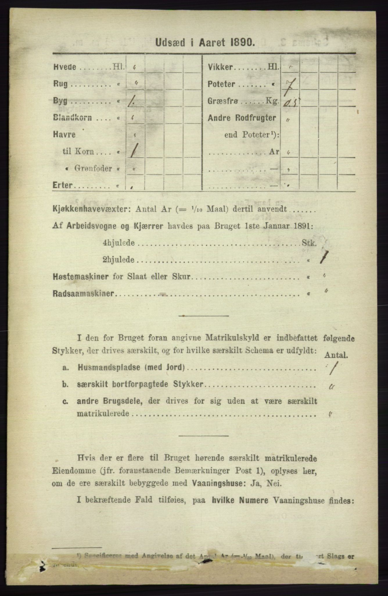 RA, 1891 census for 1230 Ullensvang, 1891, p. 8294