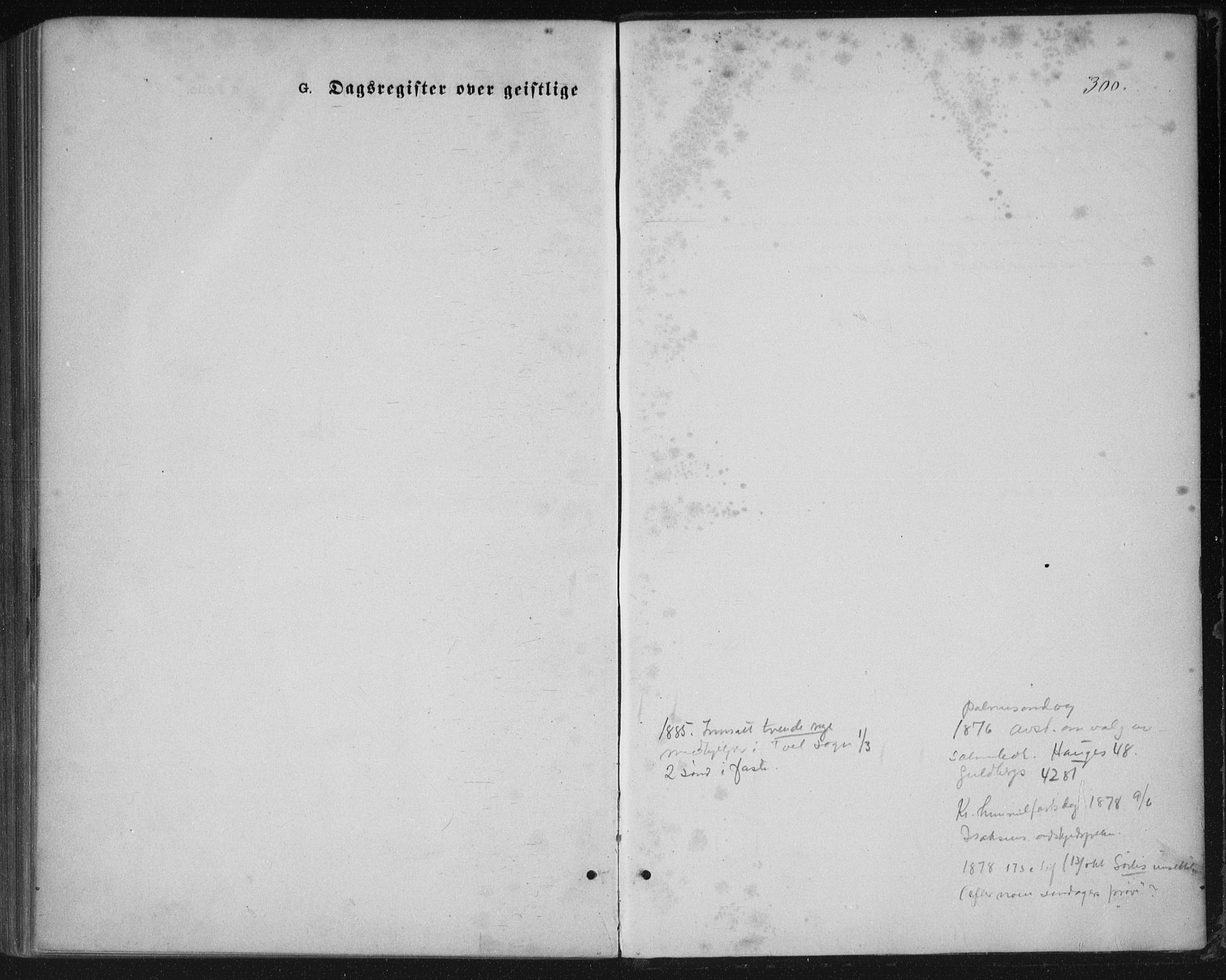 Tveit sokneprestkontor, AV/SAK-1111-0043/F/Fa/L0006: Parish register (official) no. A 6, 1872-1886, p. 300