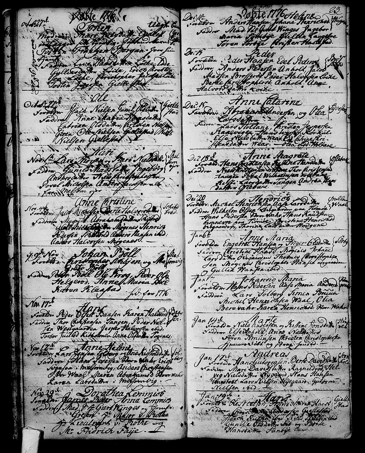 Stokke kirkebøker, AV/SAKO-A-320/F/Fa/L0003: Parish register (official) no. I 3, 1771-1803, p. 23