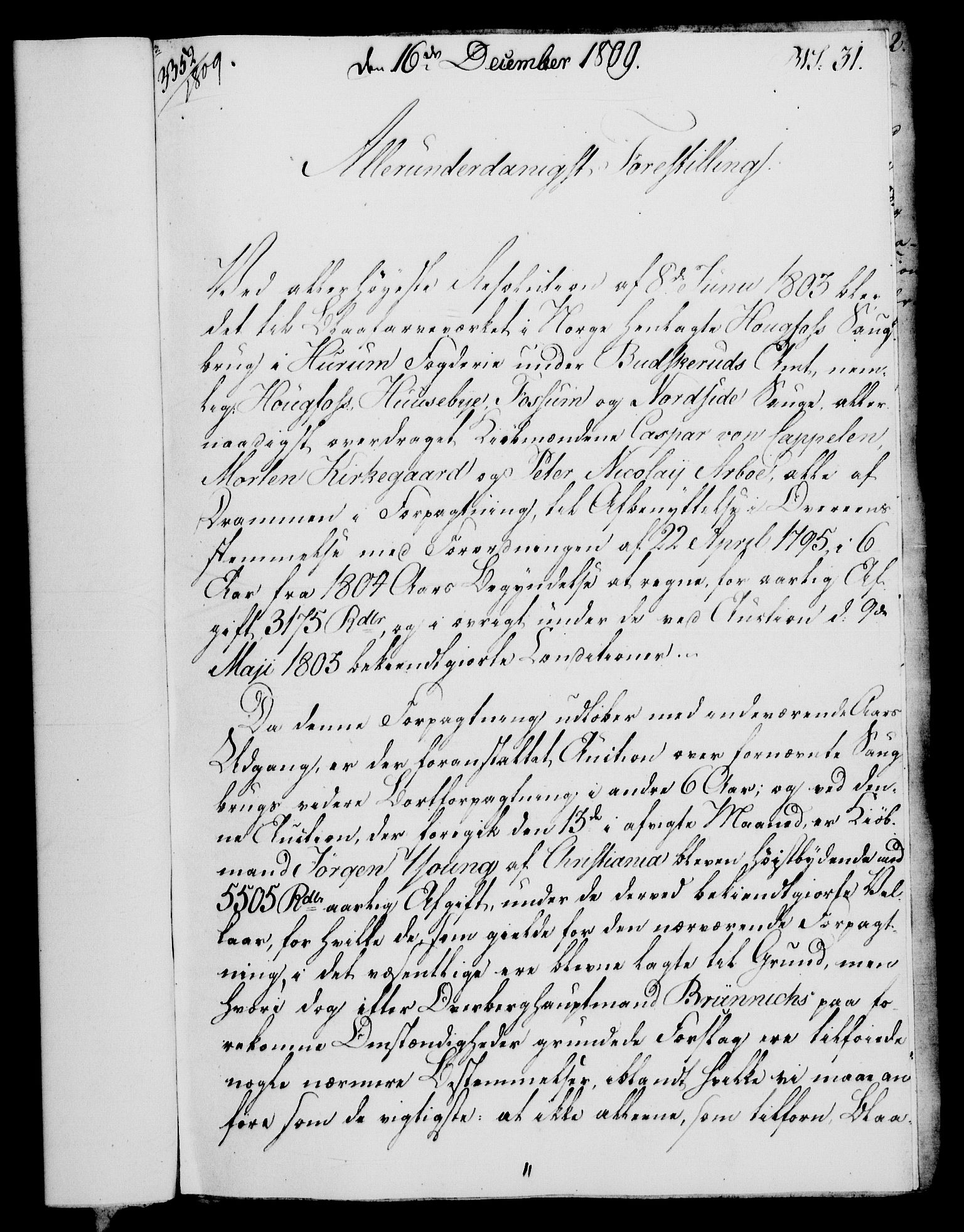 Rentekammeret, Renteskriverkontorene, AV/RA-EA-3115/M/Mf/Mfb/L0009: Relasjons- og resolusjonsprotokoll med register (merket RK 54.15), 1809-1810