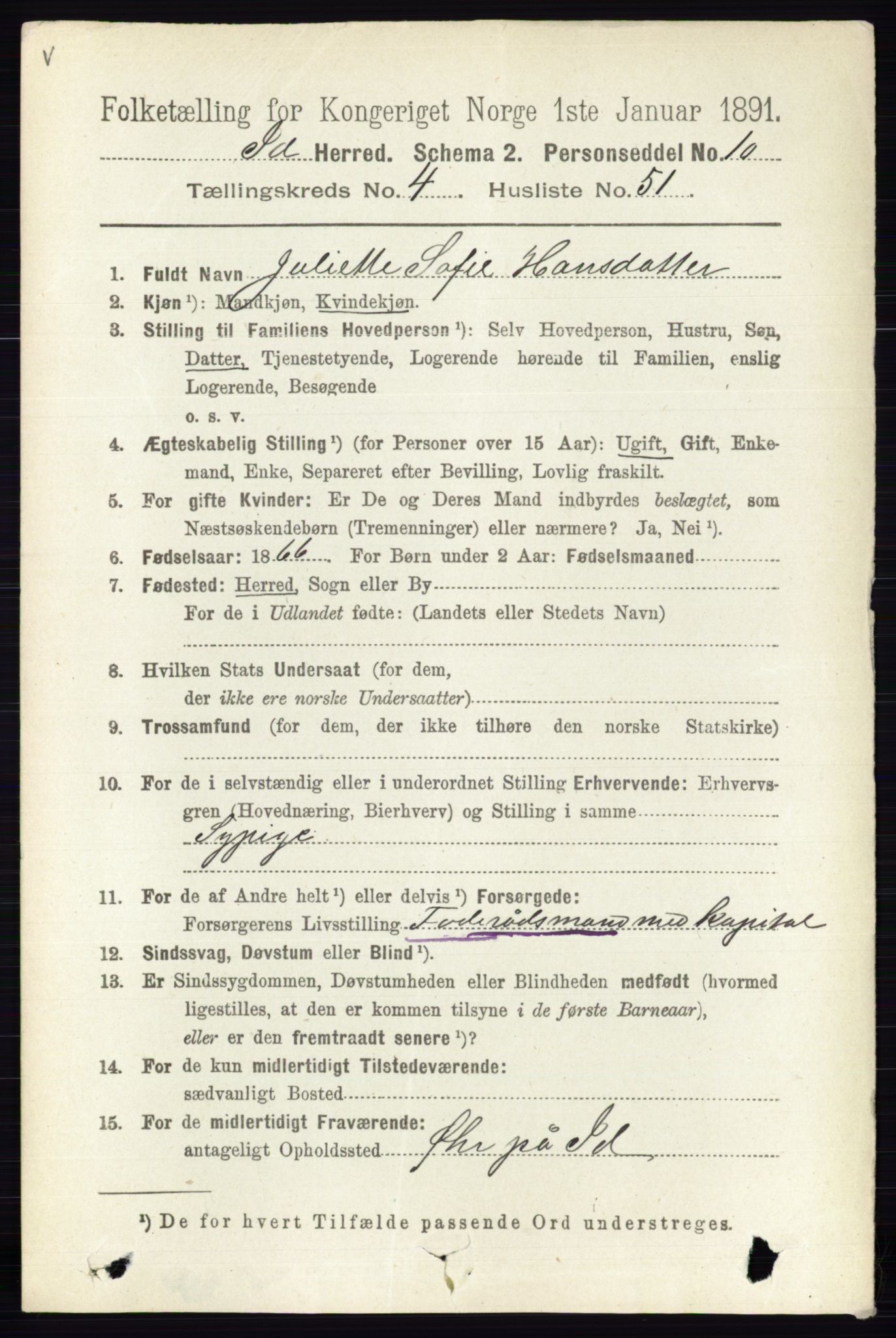 RA, 1891 census for 0117 Idd, 1891, p. 3177