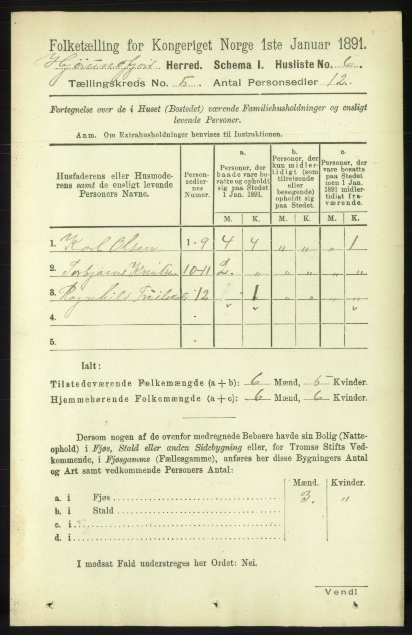 RA, 1891 census for 1522 Hjørundfjord, 1891, p. 862