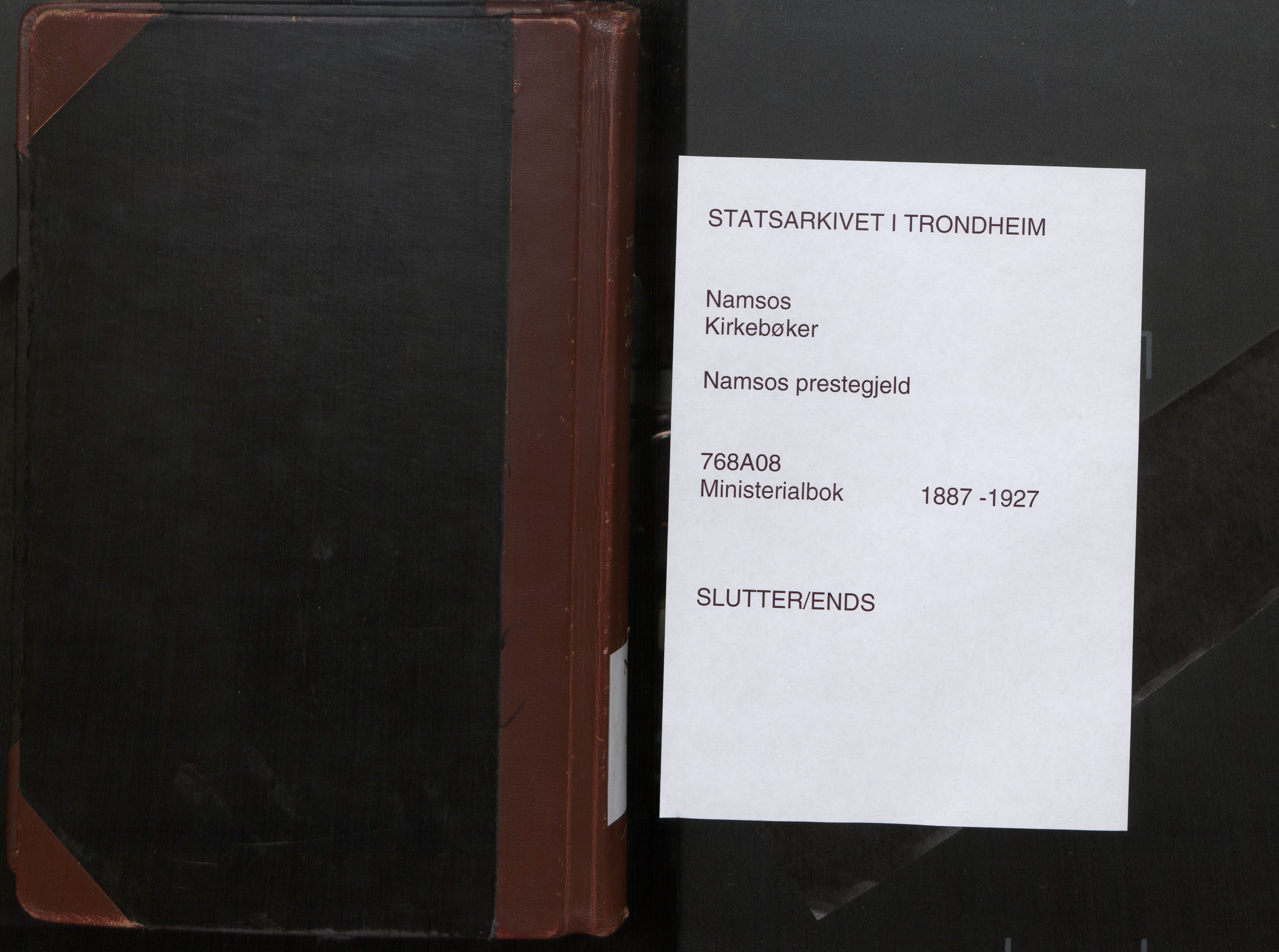 Ministerialprotokoller, klokkerbøker og fødselsregistre - Nord-Trøndelag, AV/SAT-A-1458/768/L0574: Parish register (official) no. 768A08, 1887-1927