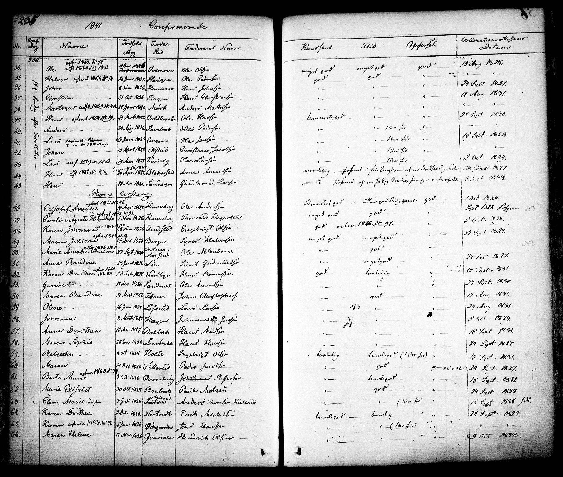 Aurskog prestekontor Kirkebøker, SAO/A-10304a/F/Fa/L0006: Parish register (official) no. I 6, 1829-1853, p. 235