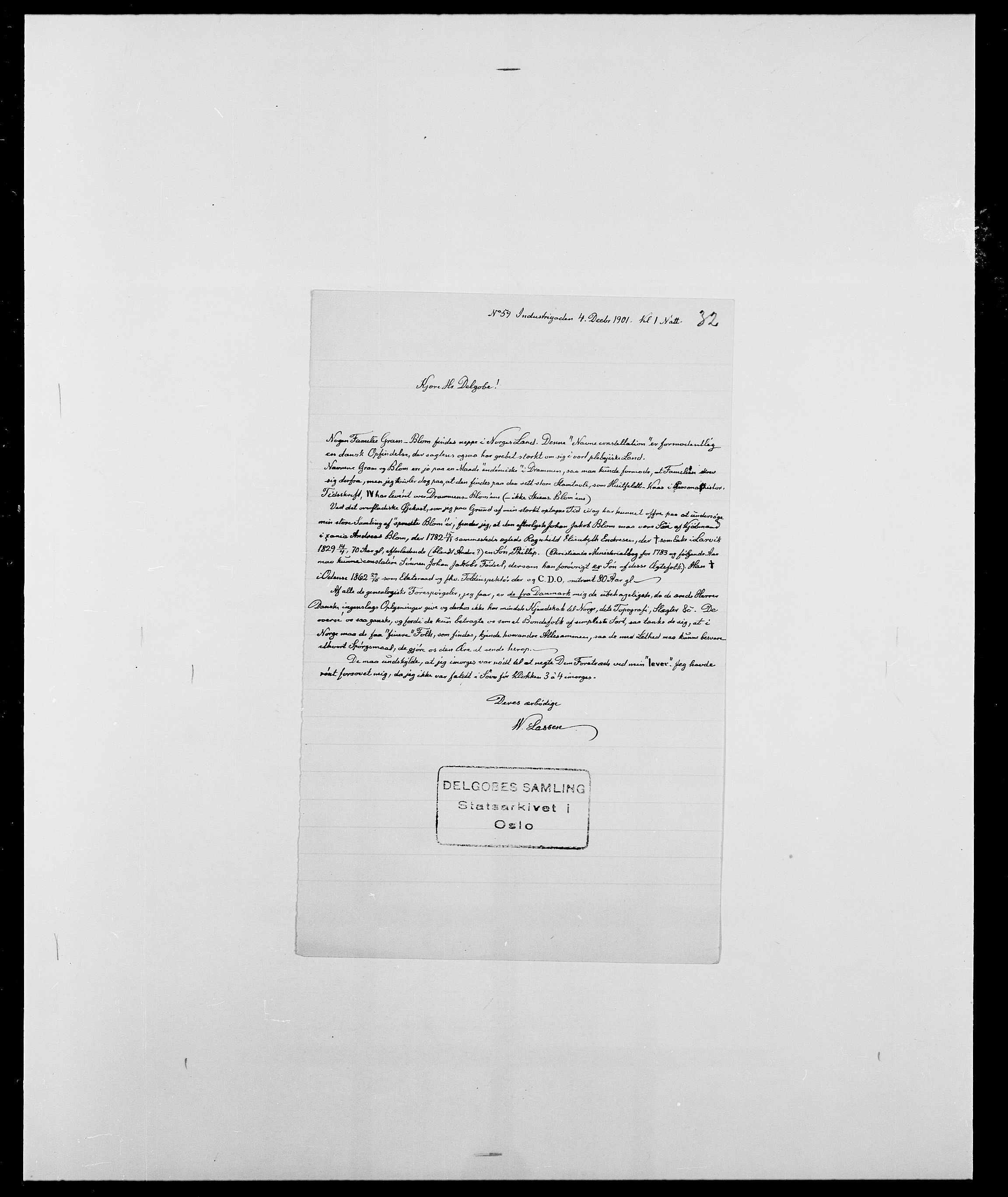 Delgobe, Charles Antoine - samling, SAO/PAO-0038/D/Da/L0004: Bergendahl - Blære, p. 761