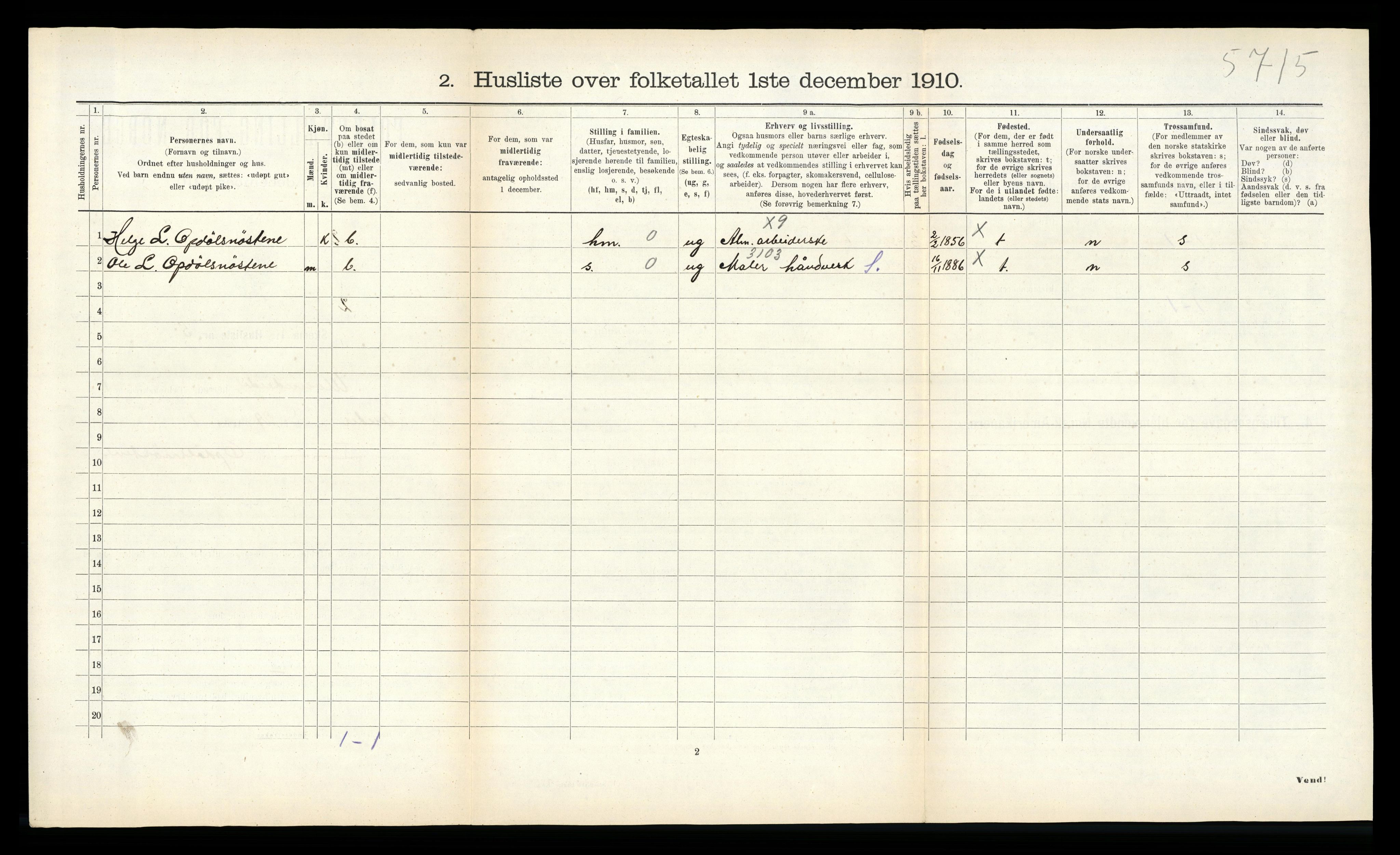 RA, 1910 census for Ålvundeid, 1910, p. 26