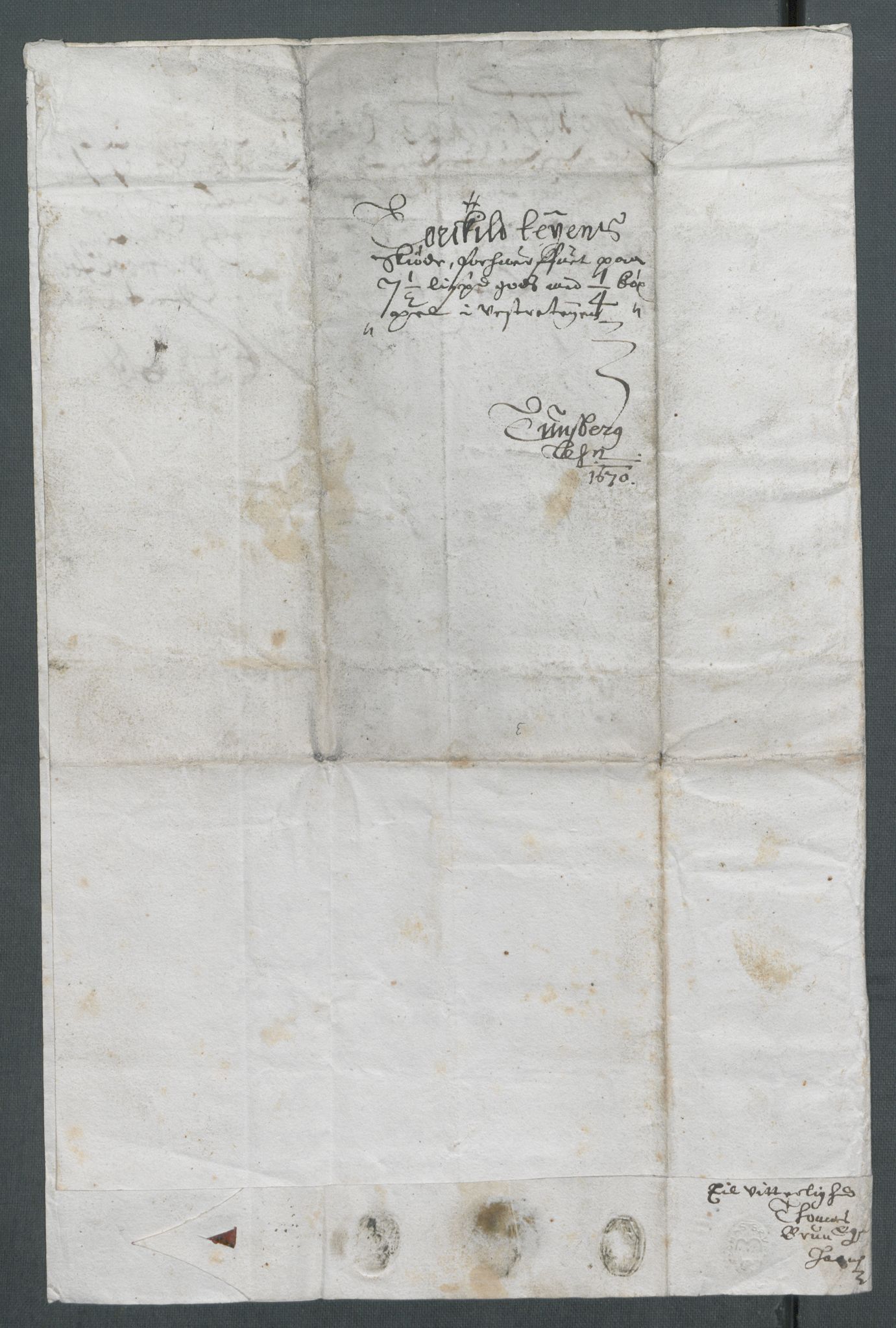 Riksarkivets diplomsamling, AV/RA-EA-5965/F02/L0171: Dokumenter, 1667-1670, p. 266