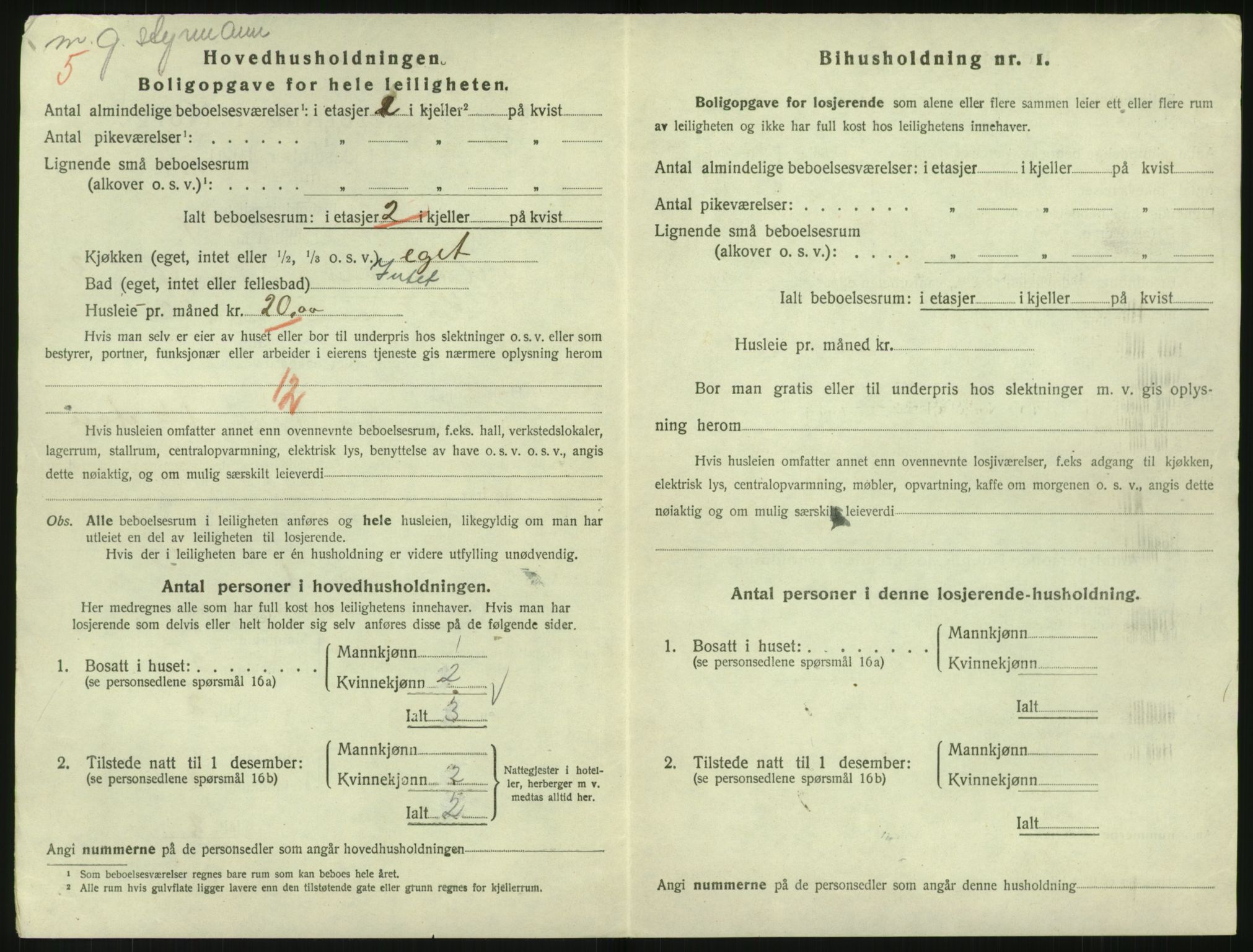 SAK, 1920 census for Arendal, 1920, p. 8293