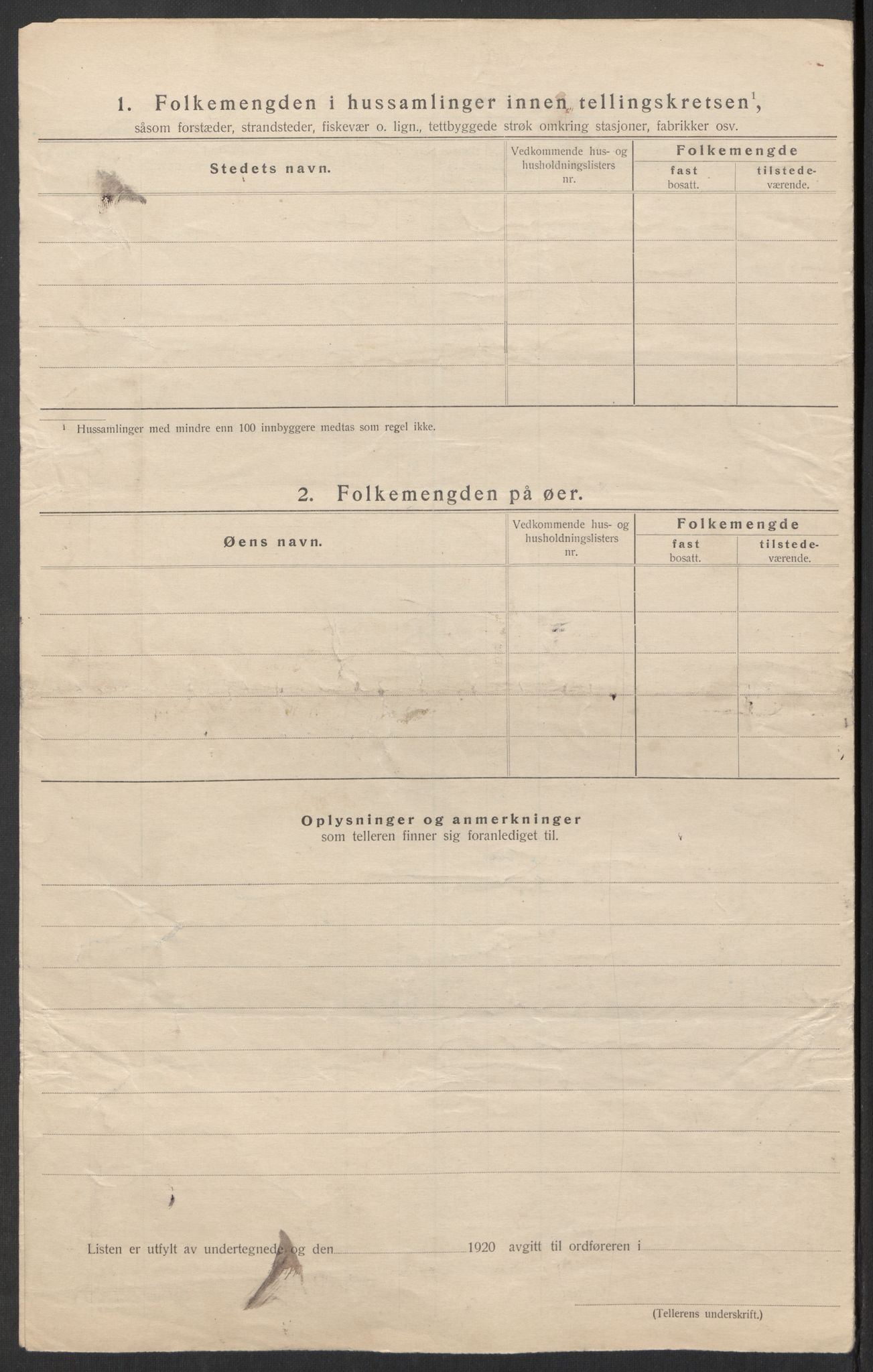 SAK, 1920 census for Hægeland, 1920, p. 11