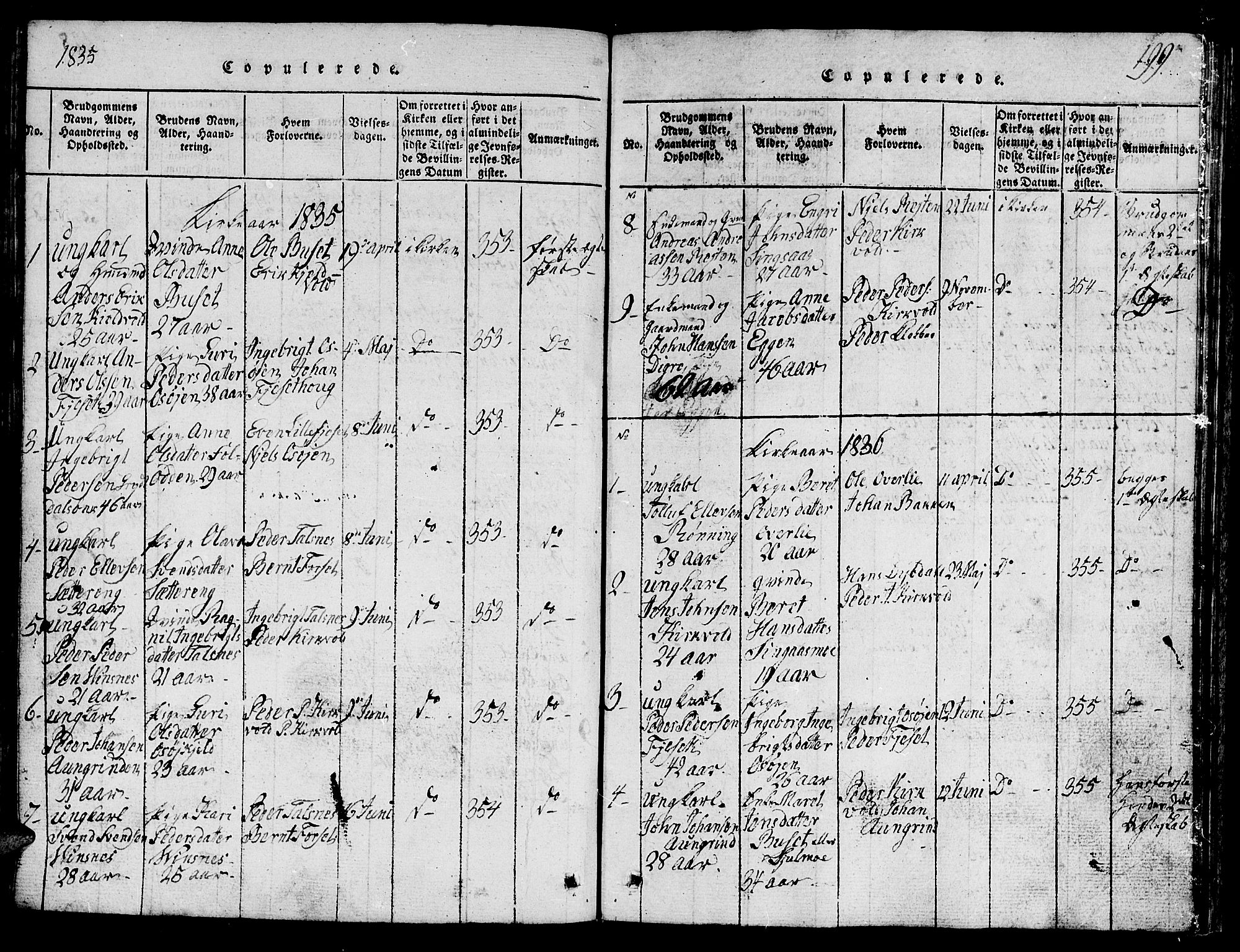 Ministerialprotokoller, klokkerbøker og fødselsregistre - Sør-Trøndelag, AV/SAT-A-1456/688/L1026: Parish register (copy) no. 688C01, 1817-1860, p. 199