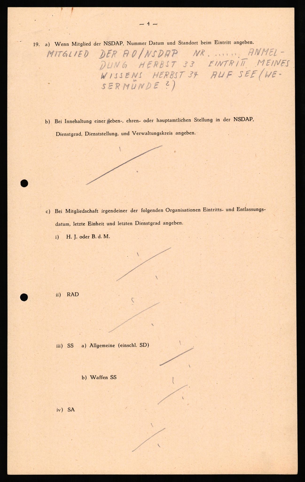 Forsvaret, Forsvarets overkommando II, AV/RA-RAFA-3915/D/Db/L0034: CI Questionaires. Tyske okkupasjonsstyrker i Norge. Tyskere., 1945-1946, p. 222