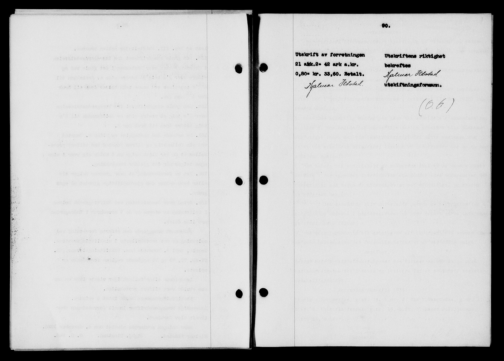 Flekkefjord sorenskriveri, SAK/1221-0001/G/Gb/Gba/L0052: Mortgage book no. 48, 1935-1936, Deed date: 30.03.1936