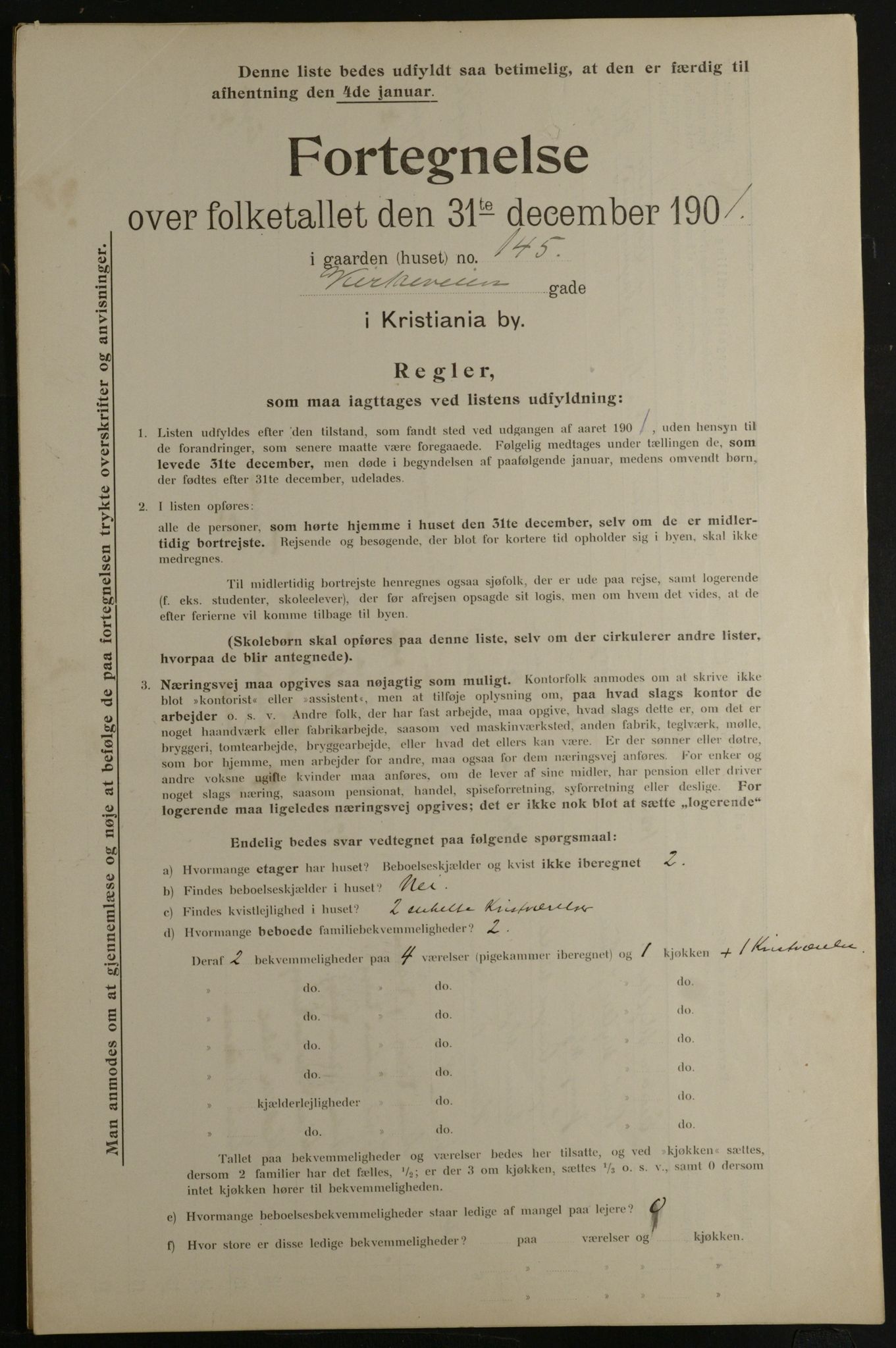 OBA, Municipal Census 1901 for Kristiania, 1901, p. 7917