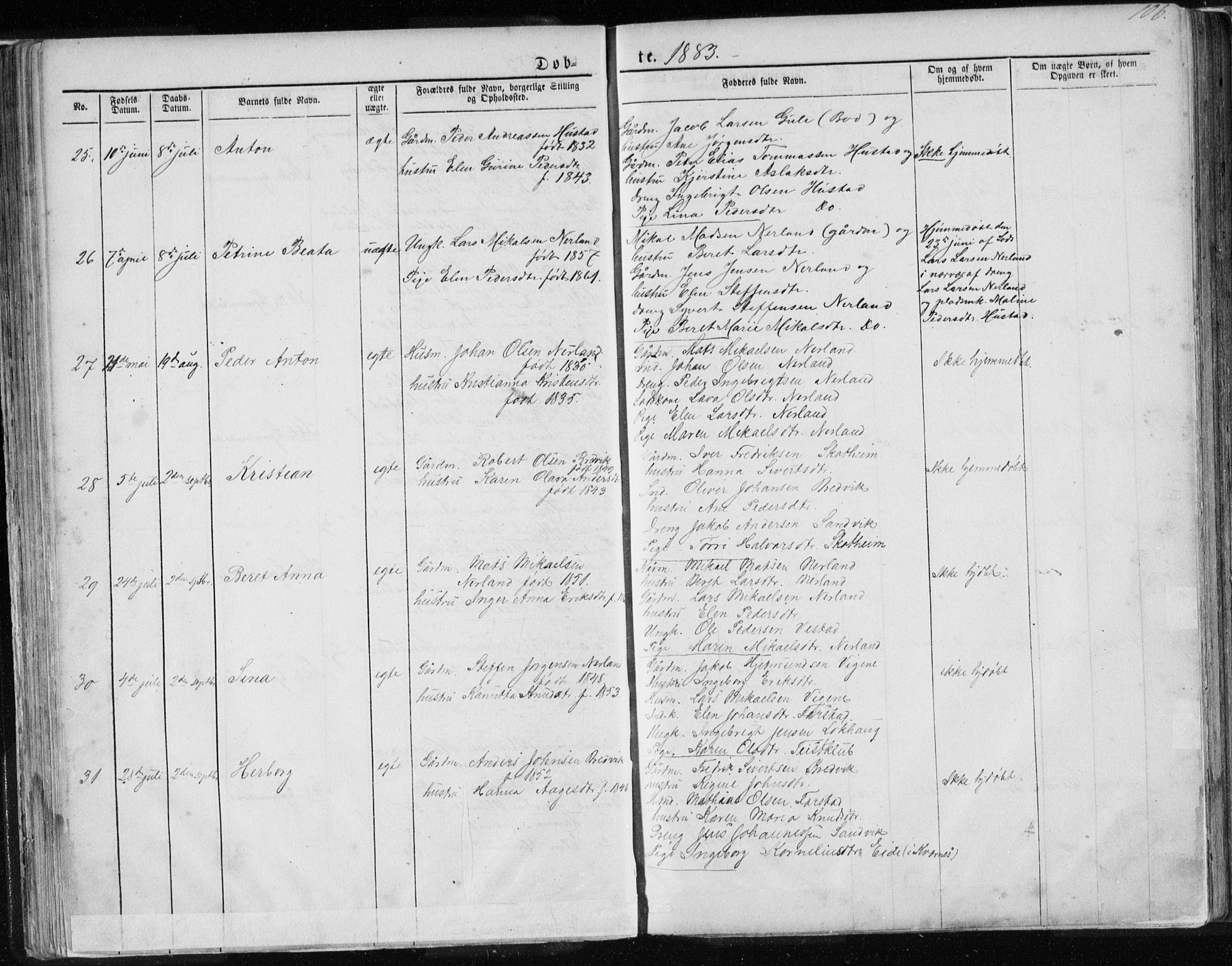 Ministerialprotokoller, klokkerbøker og fødselsregistre - Møre og Romsdal, AV/SAT-A-1454/567/L0782: Parish register (copy) no. 567C02, 1867-1886, p. 106