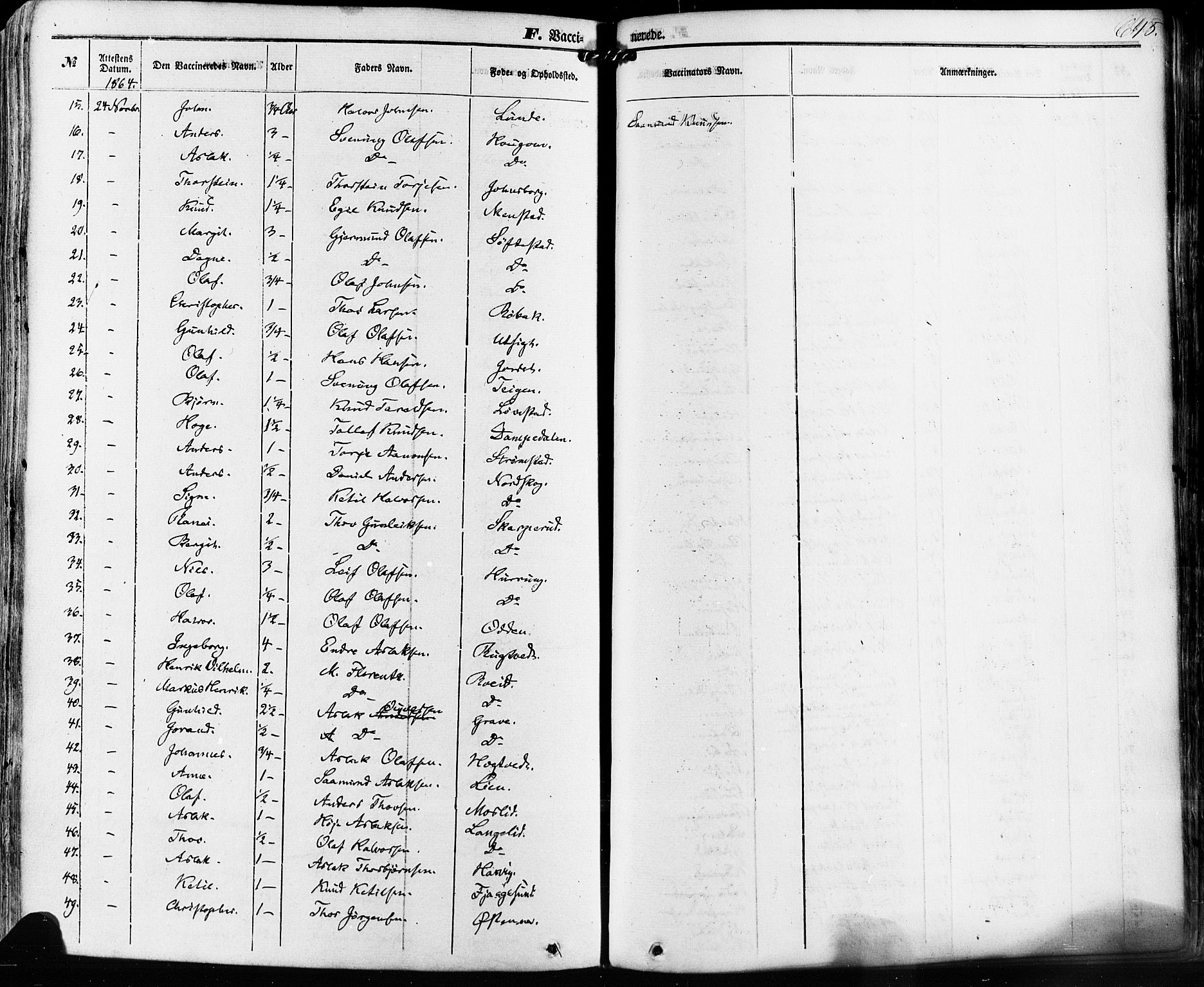 Kviteseid kirkebøker, SAKO/A-276/F/Fa/L0007: Parish register (official) no. I 7, 1859-1881, p. 645