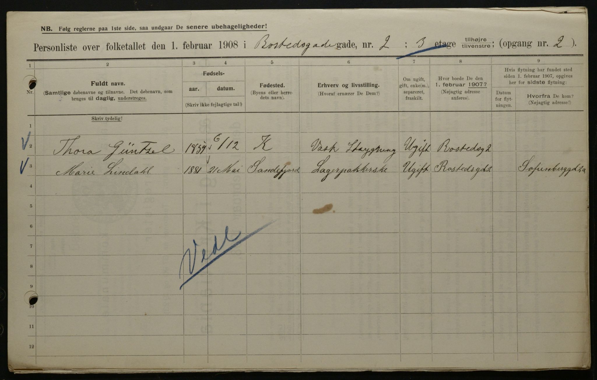 OBA, Municipal Census 1908 for Kristiania, 1908, p. 75689