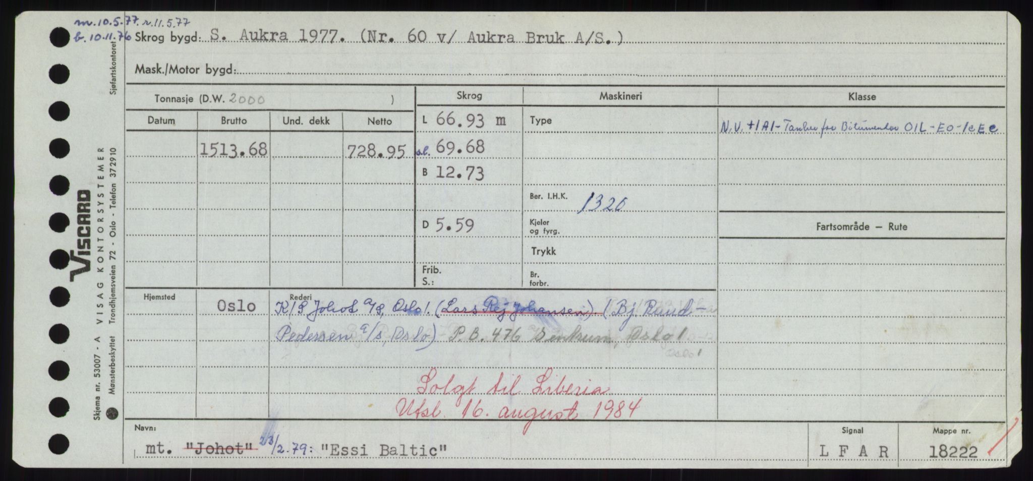 Sjøfartsdirektoratet med forløpere, Skipsmålingen, AV/RA-S-1627/H/Hd/L0009: Fartøy, E, p. 563