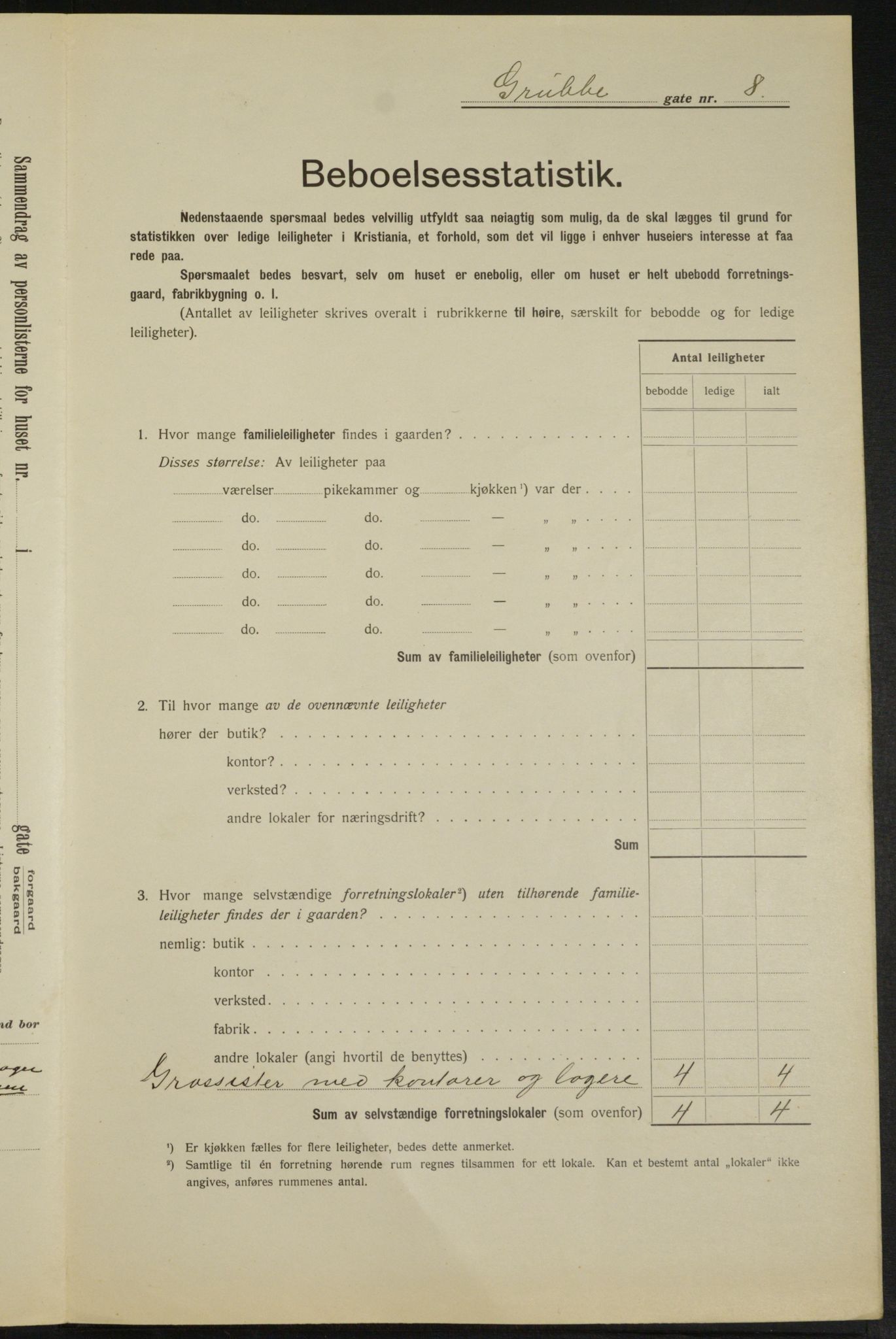 OBA, Municipal Census 1913 for Kristiania, 1913, p. 30287