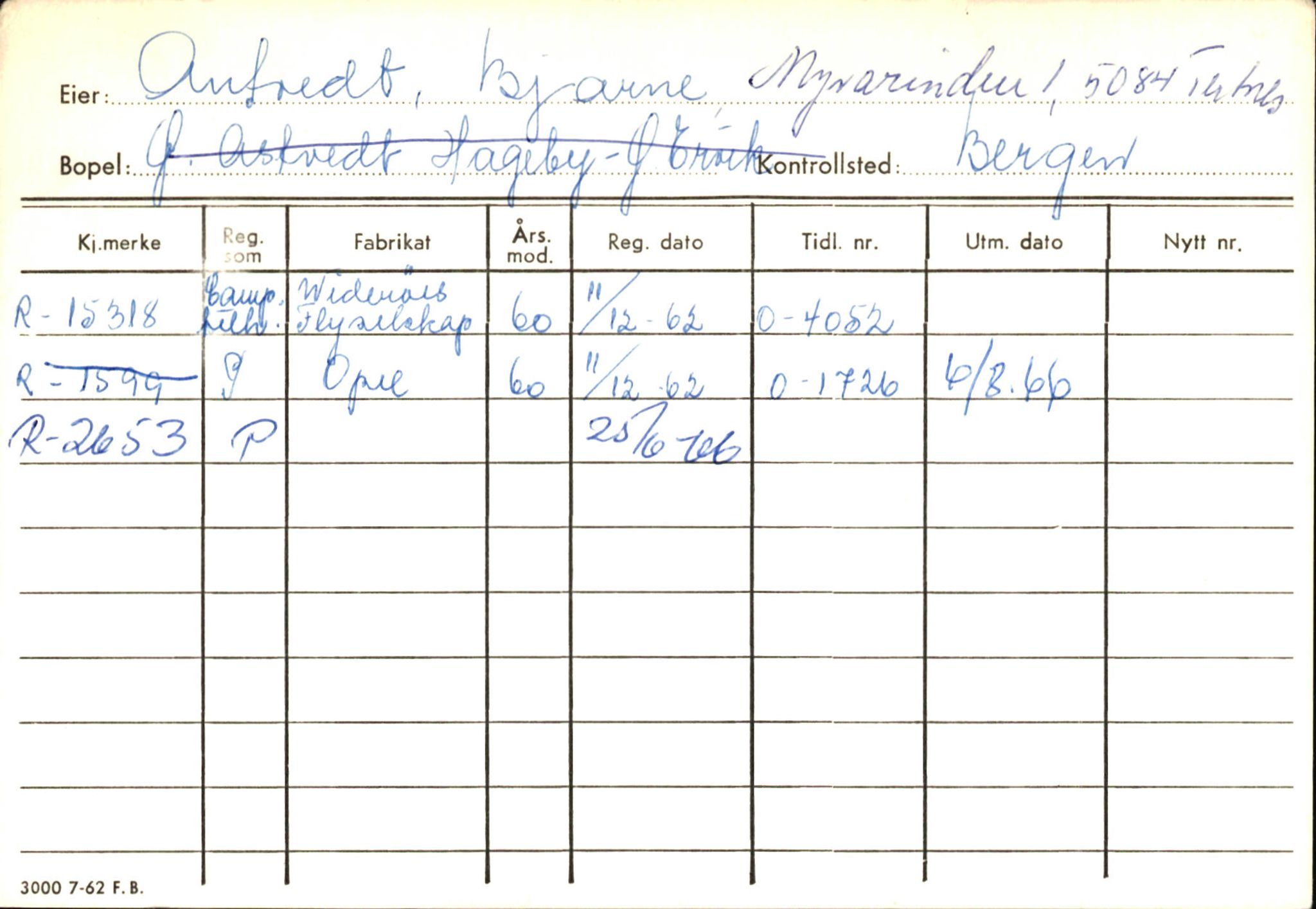 Statens vegvesen, Hordaland vegkontor, AV/SAB-A-5201/2/Ha/L0002: R-eierkort A, 1920-1971, p. 607