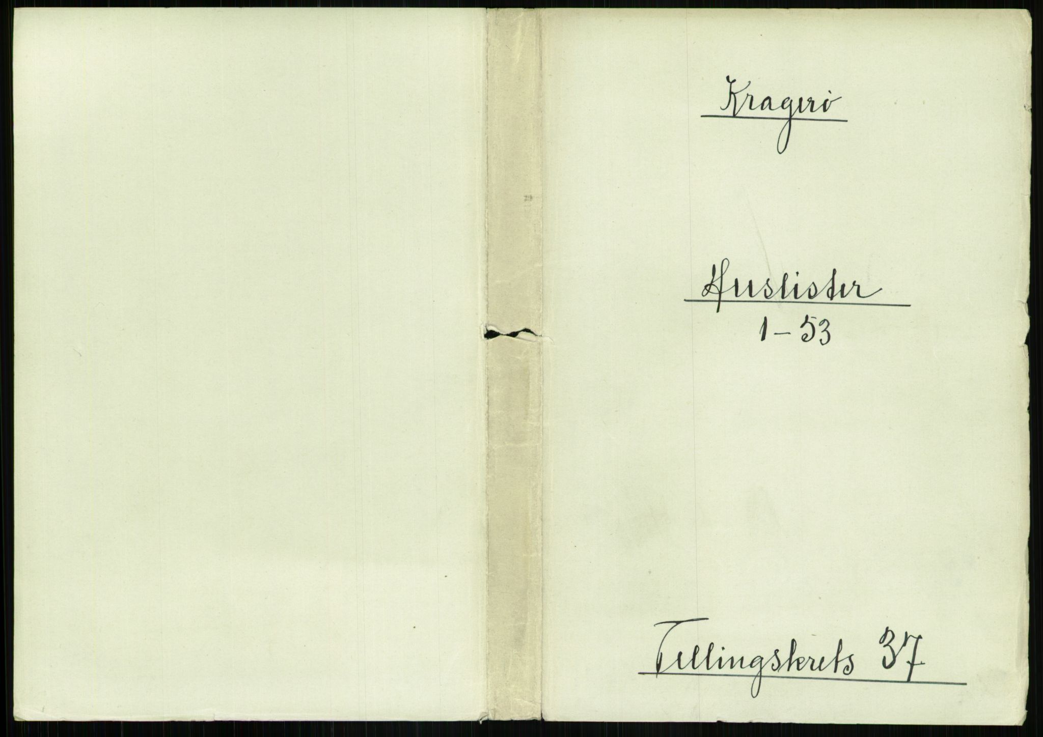 RA, 1891 census for 0801 Kragerø, 1891, p. 1444