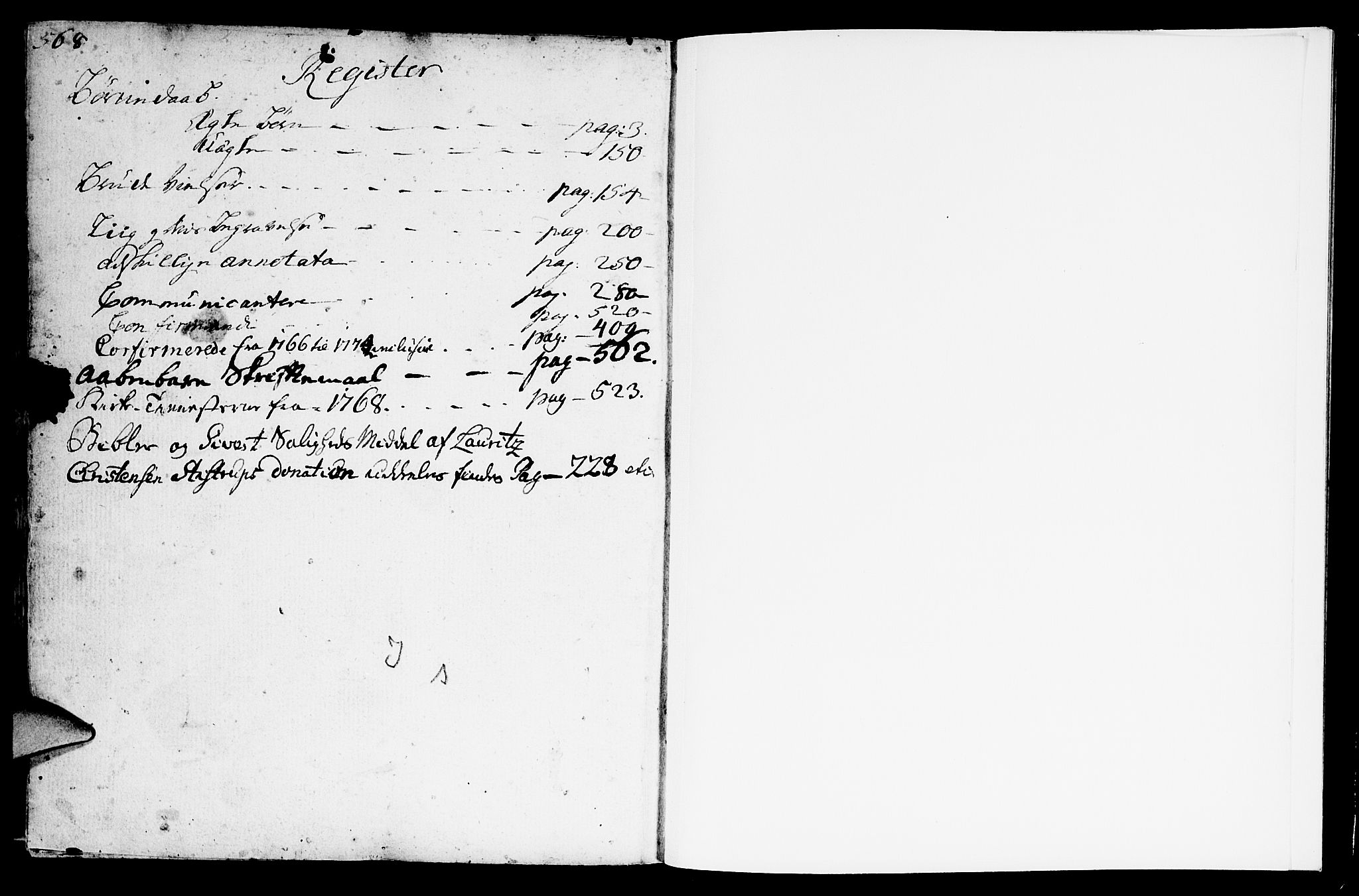 Fana Sokneprestembete, SAB/A-75101/H/Haa/Haaa/L0004: Parish register (official) no. A 4, 1757-1774, p. 568-569