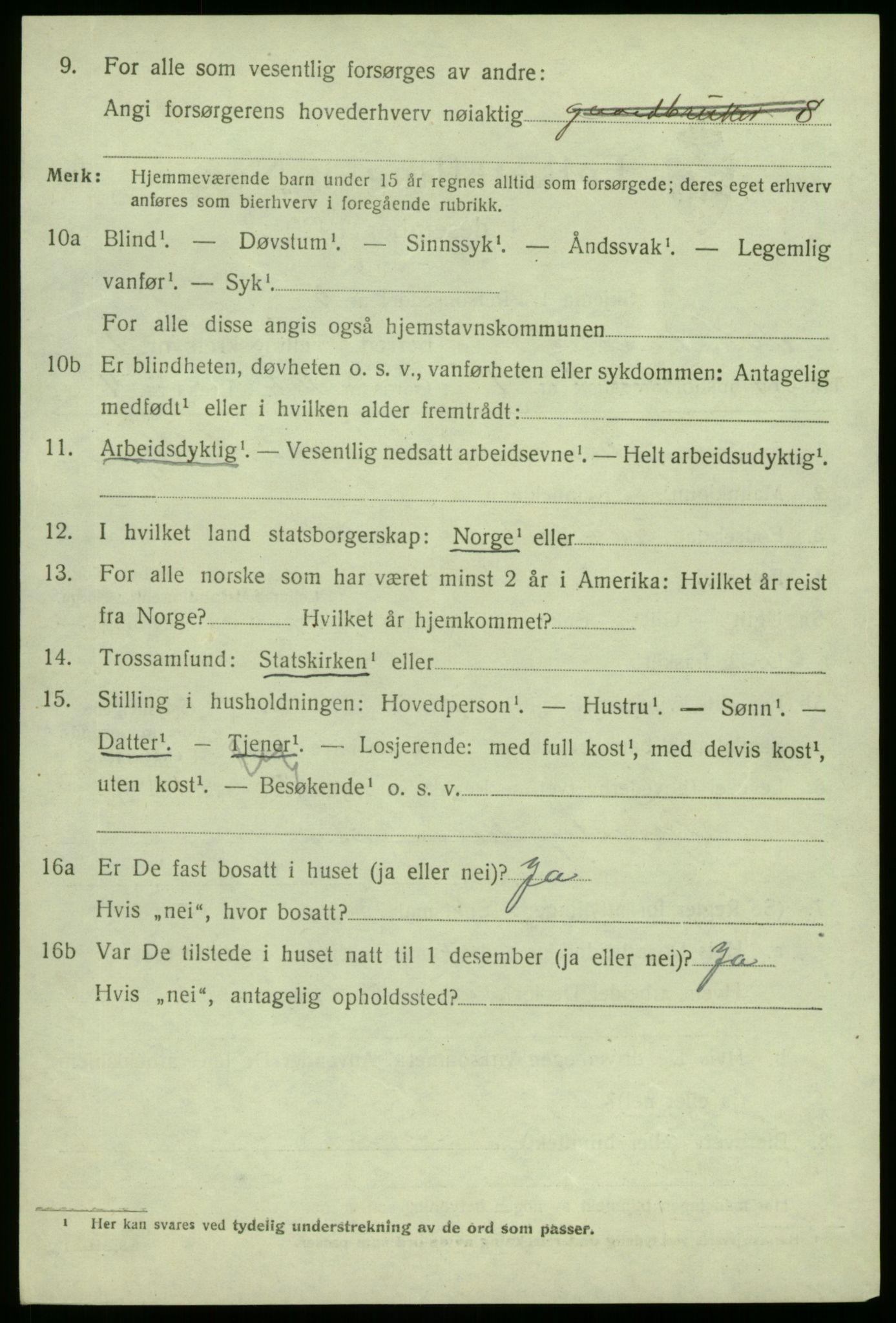 SAB, 1920 census for Sør-Vågsøy, 1920, p. 587