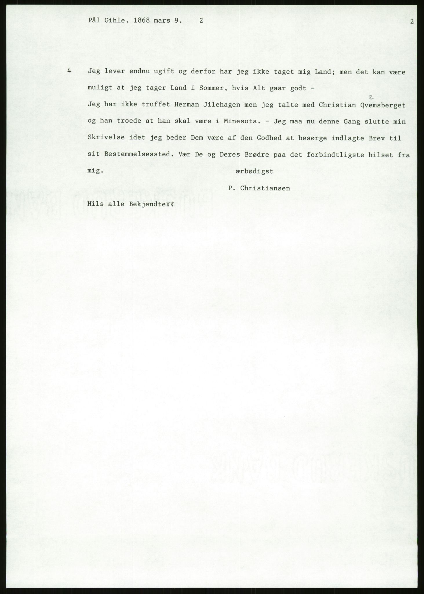 Samlinger til kildeutgivelse, Amerikabrevene, AV/RA-EA-4057/F/L0011: Innlån fra Oppland: Bræin - Knudsen, 1838-1914, p. 431