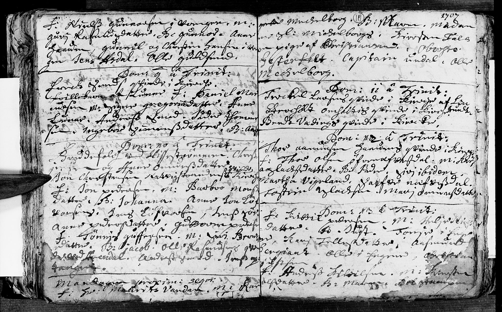 Øyestad sokneprestkontor, AV/SAK-1111-0049/F/Fa/L0002: Parish register (official) no. A 2, 1692-1722, p. 119