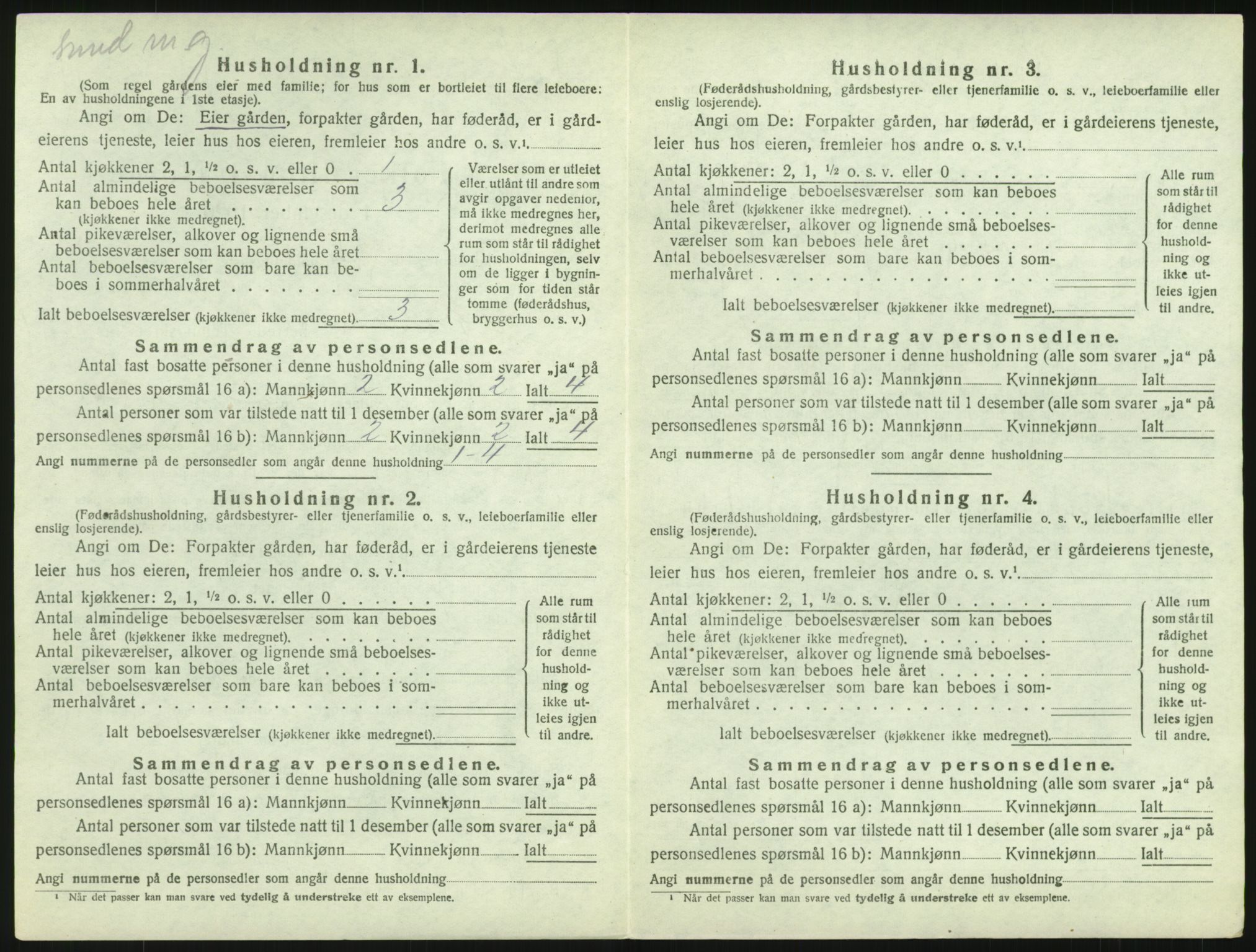 SAH, 1920 census for Gran, 1920, p. 53