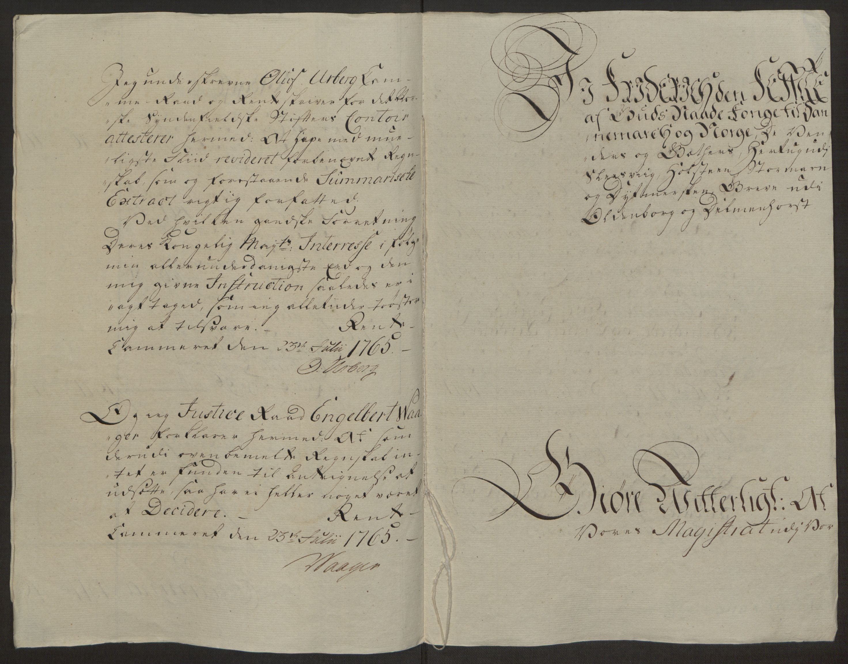 Rentekammeret inntil 1814, Reviderte regnskaper, Byregnskaper, AV/RA-EA-4066/R/Rm/L0265/0001: [M6] Kontribusjonsregnskap / Ekstraskatt, 1762-1764, p. 189