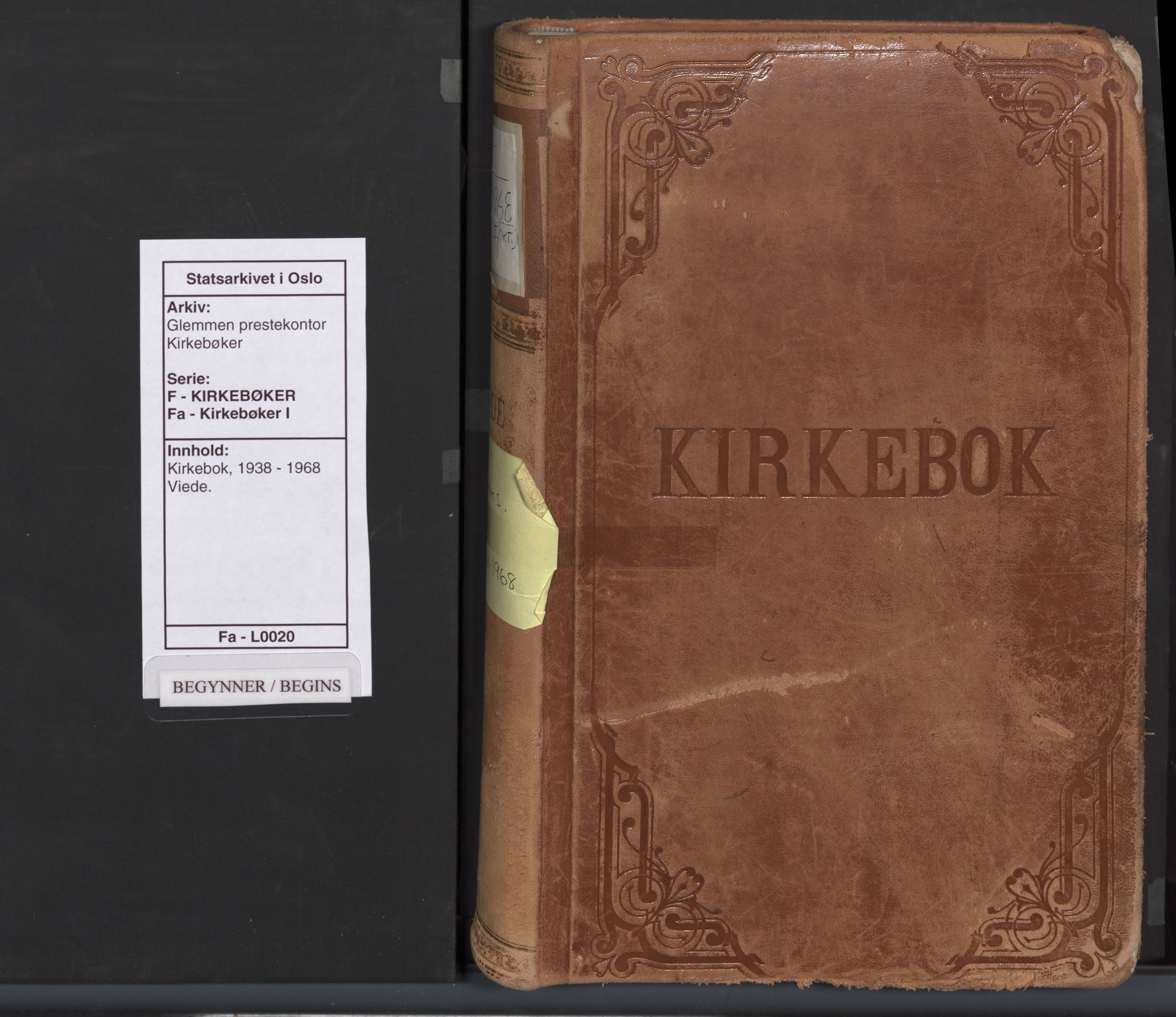 Glemmen prestekontor Kirkebøker, SAO/A-10908/F/Fa/L0020: Parish register (official) no. 20, 1938-1968